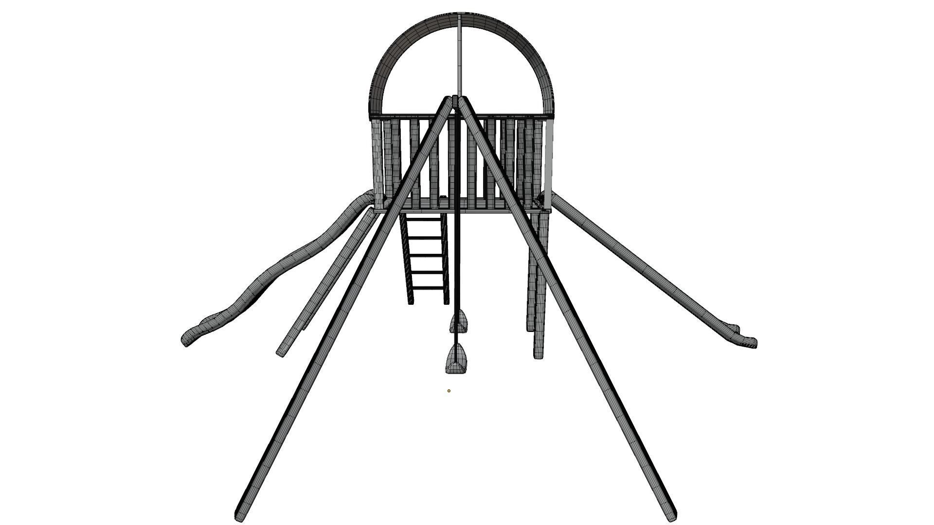 Swing Set 3D model_16