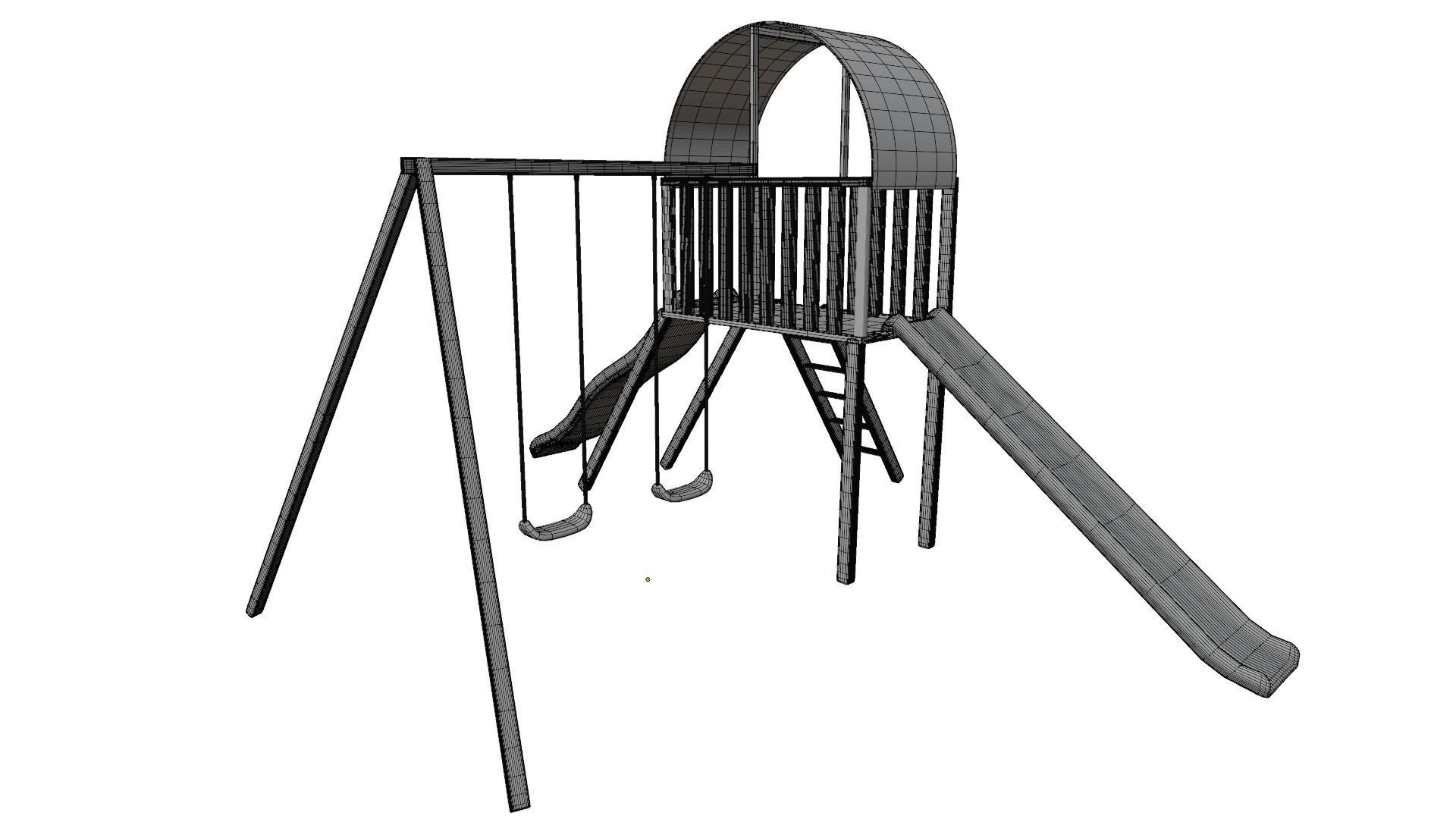 Swing Set 3D model_15