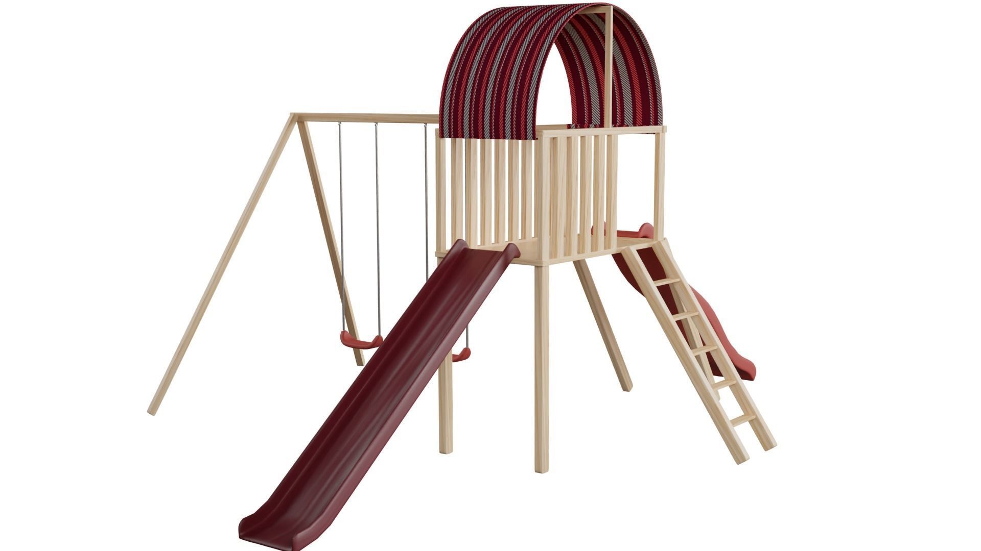 Swing Set 3D model_4