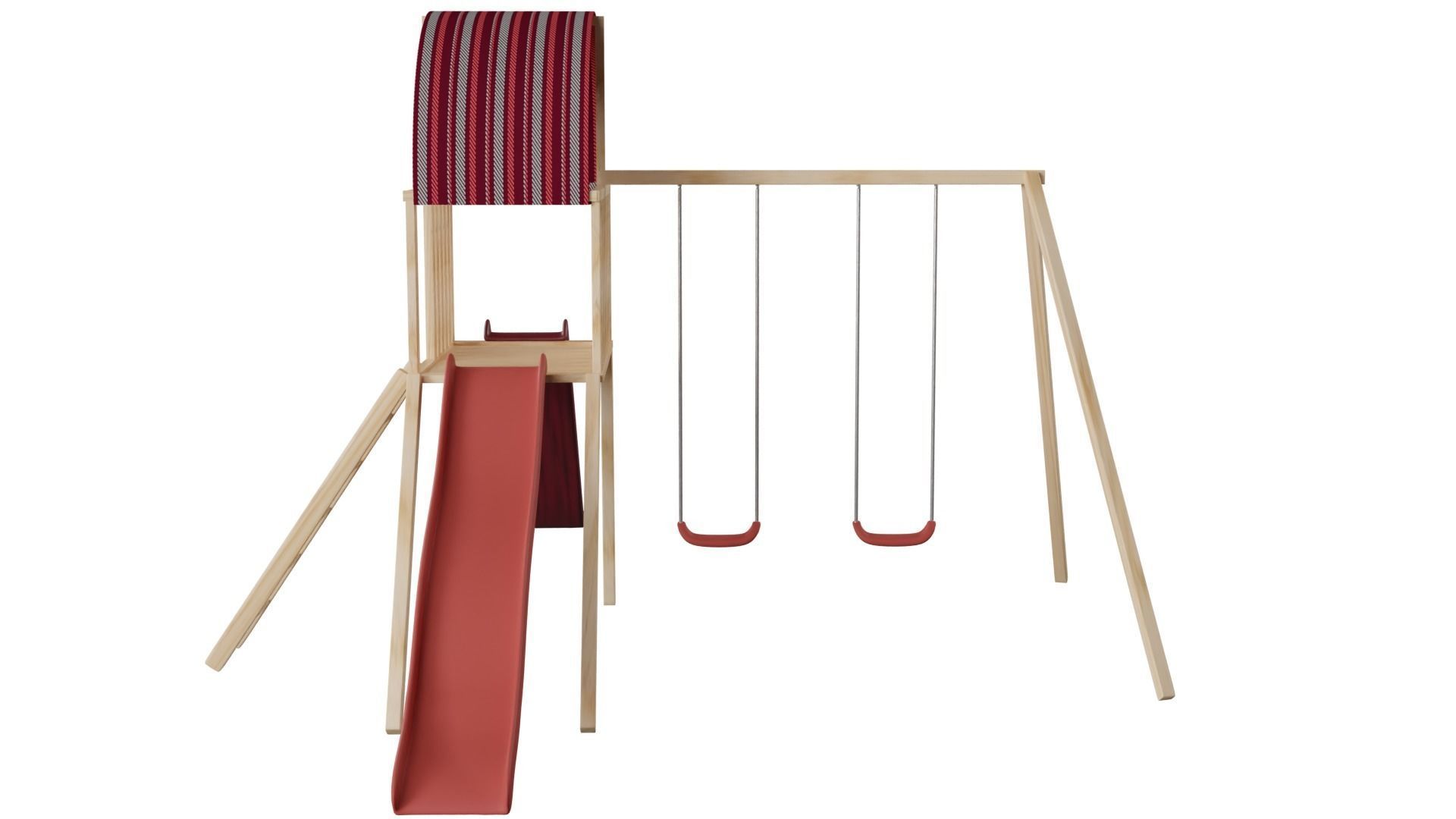 Swing Set 3D model_1