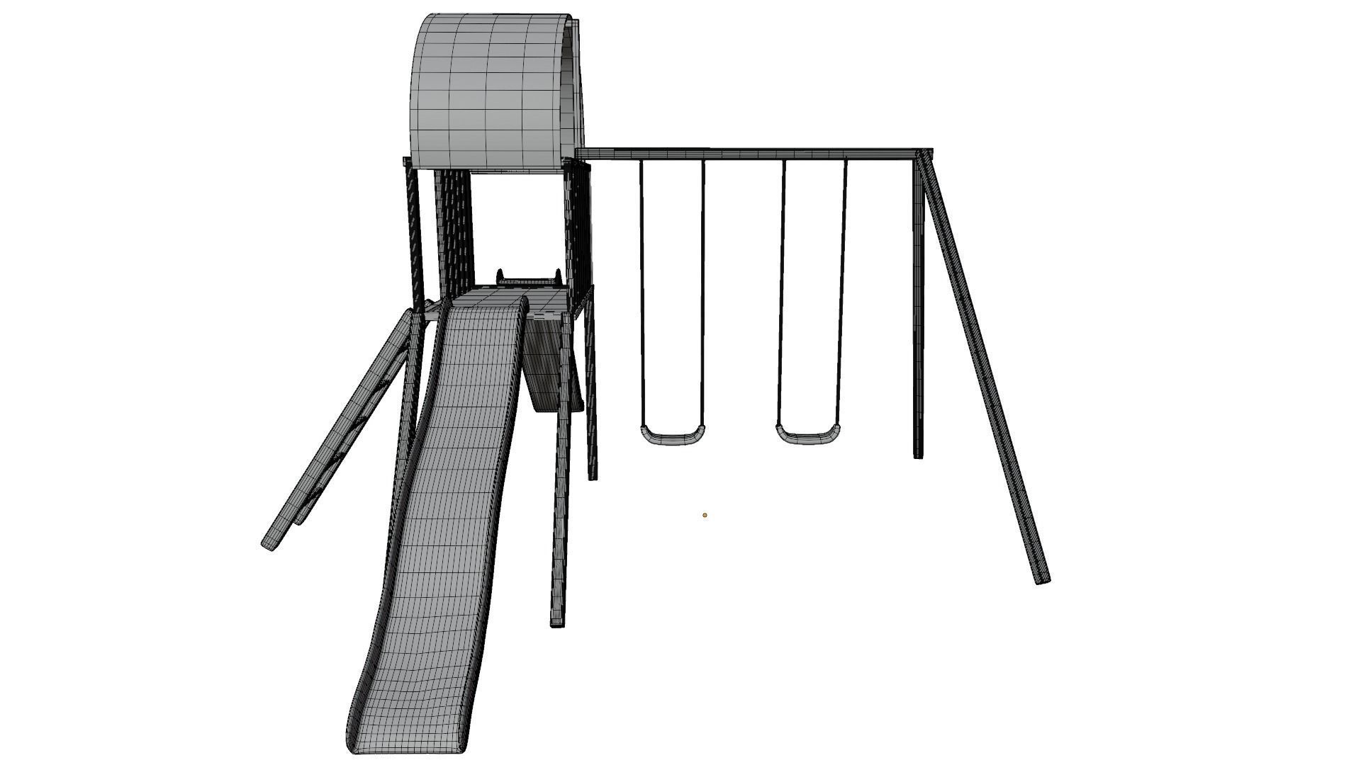 Swing Set 3D model_10