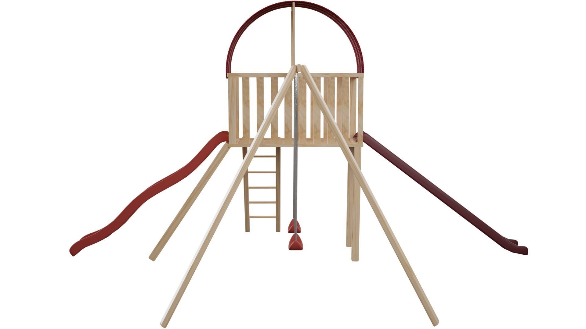 Swing Set 3D model_7