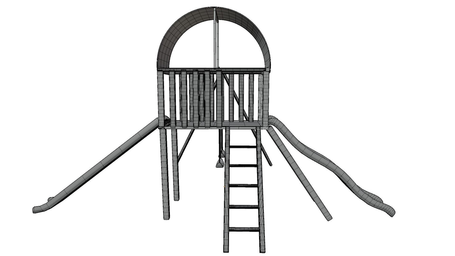 Swing Set 3D model_12