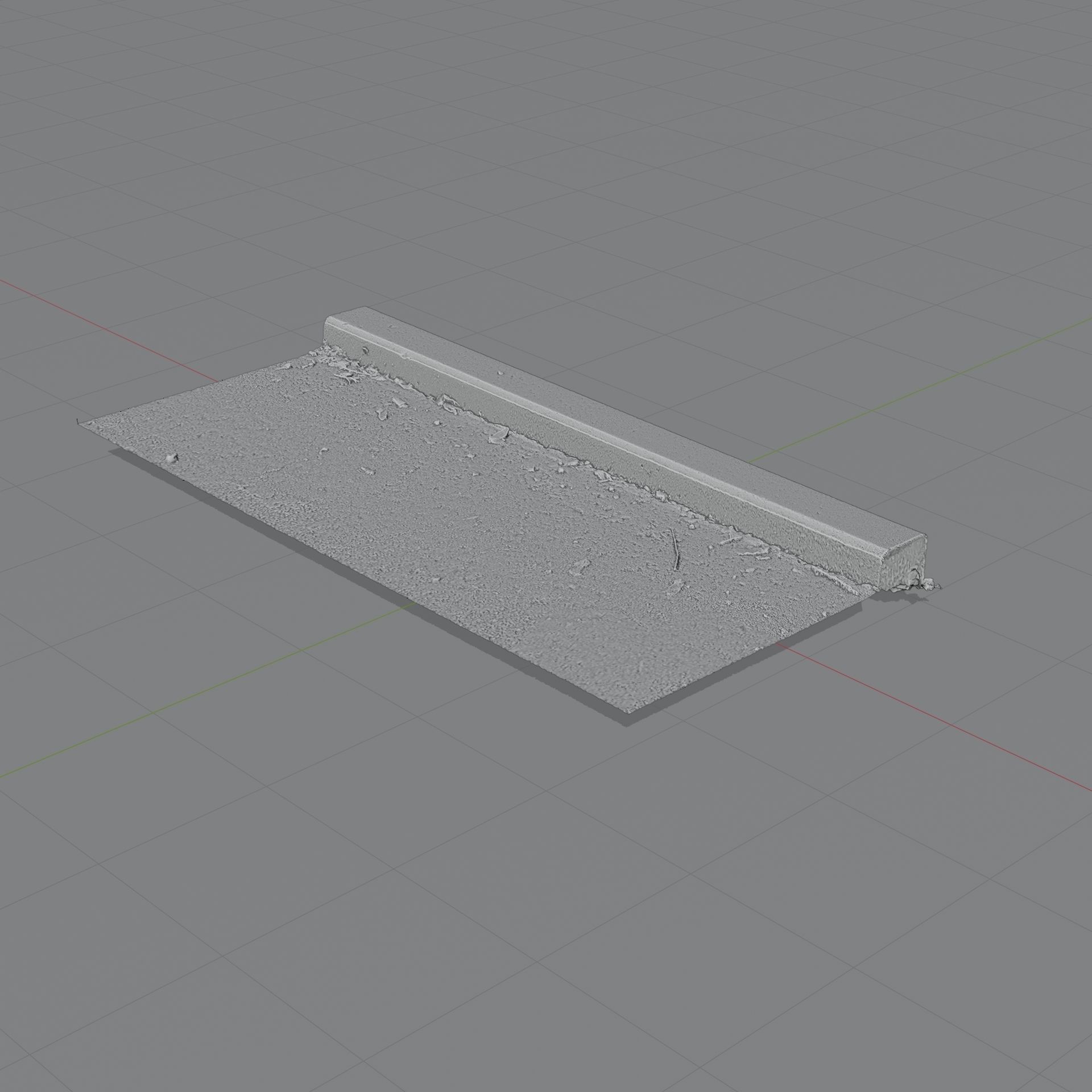 Curb Photoscan 3D model_8