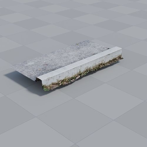Curb Photoscan 3D model 3
