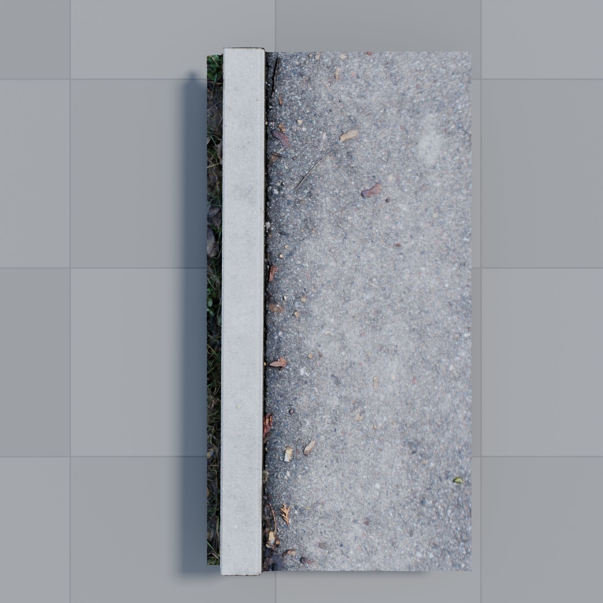 Curb Photoscan 3D model_4