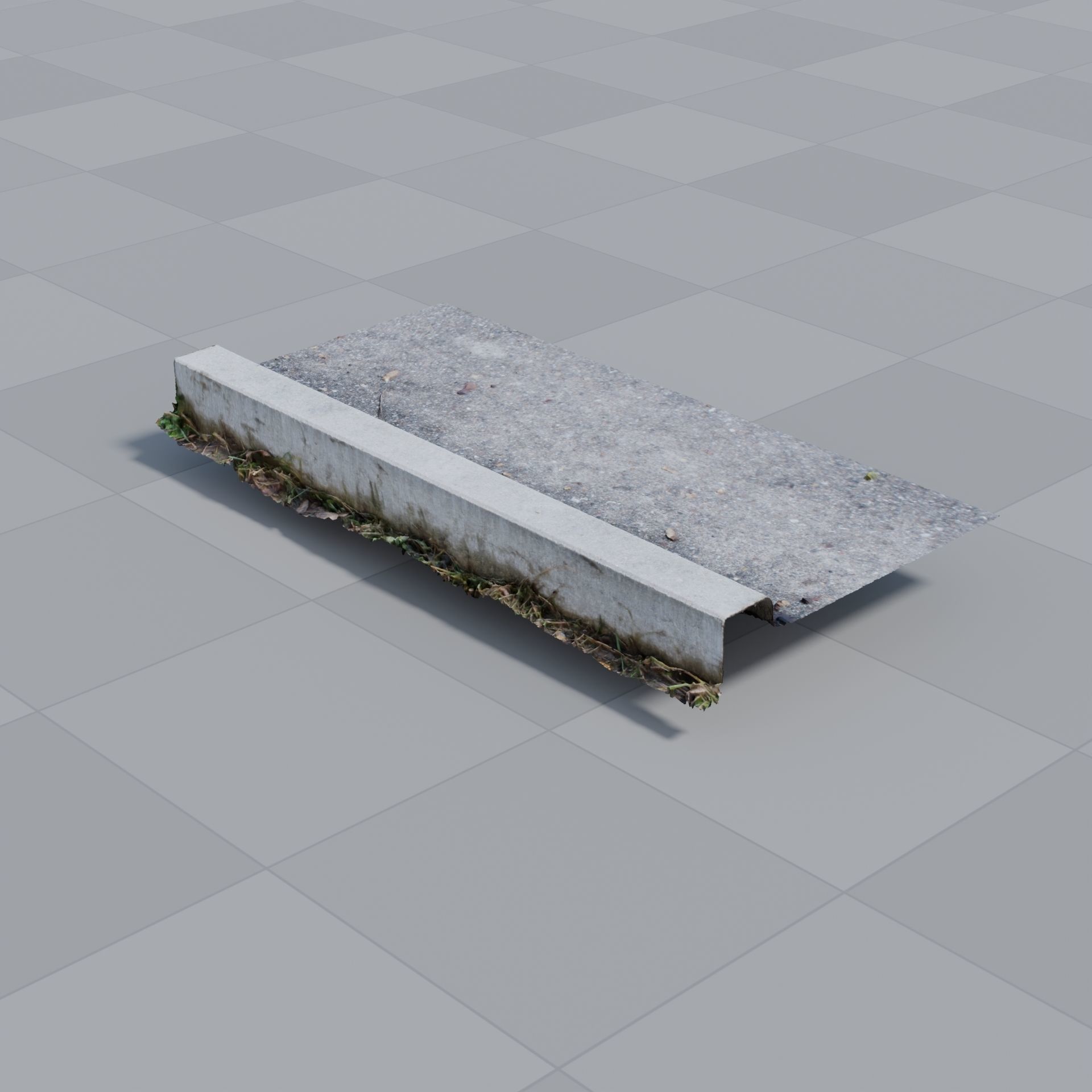 Curb Photoscan 3D model_1