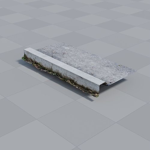Curb Photoscan 3D model 2