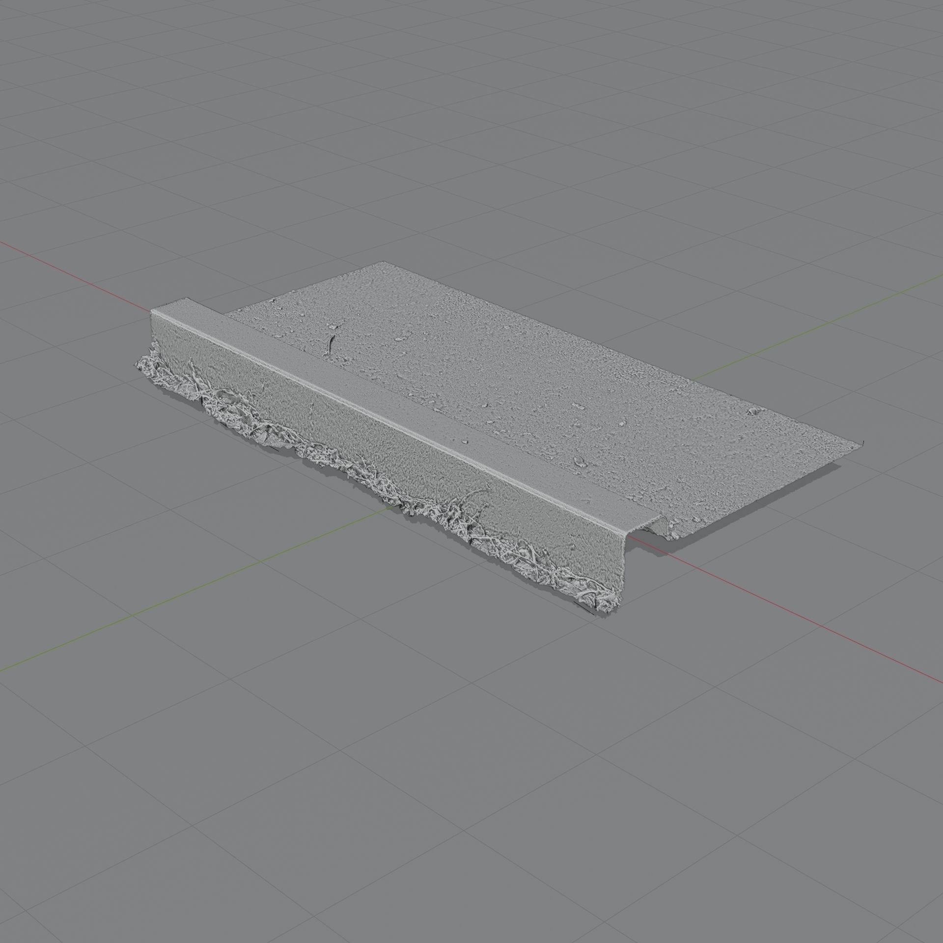 Curb Photoscan 3D model_6