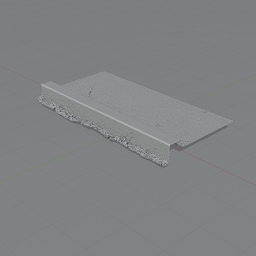 Curb Photoscan 3D model 7