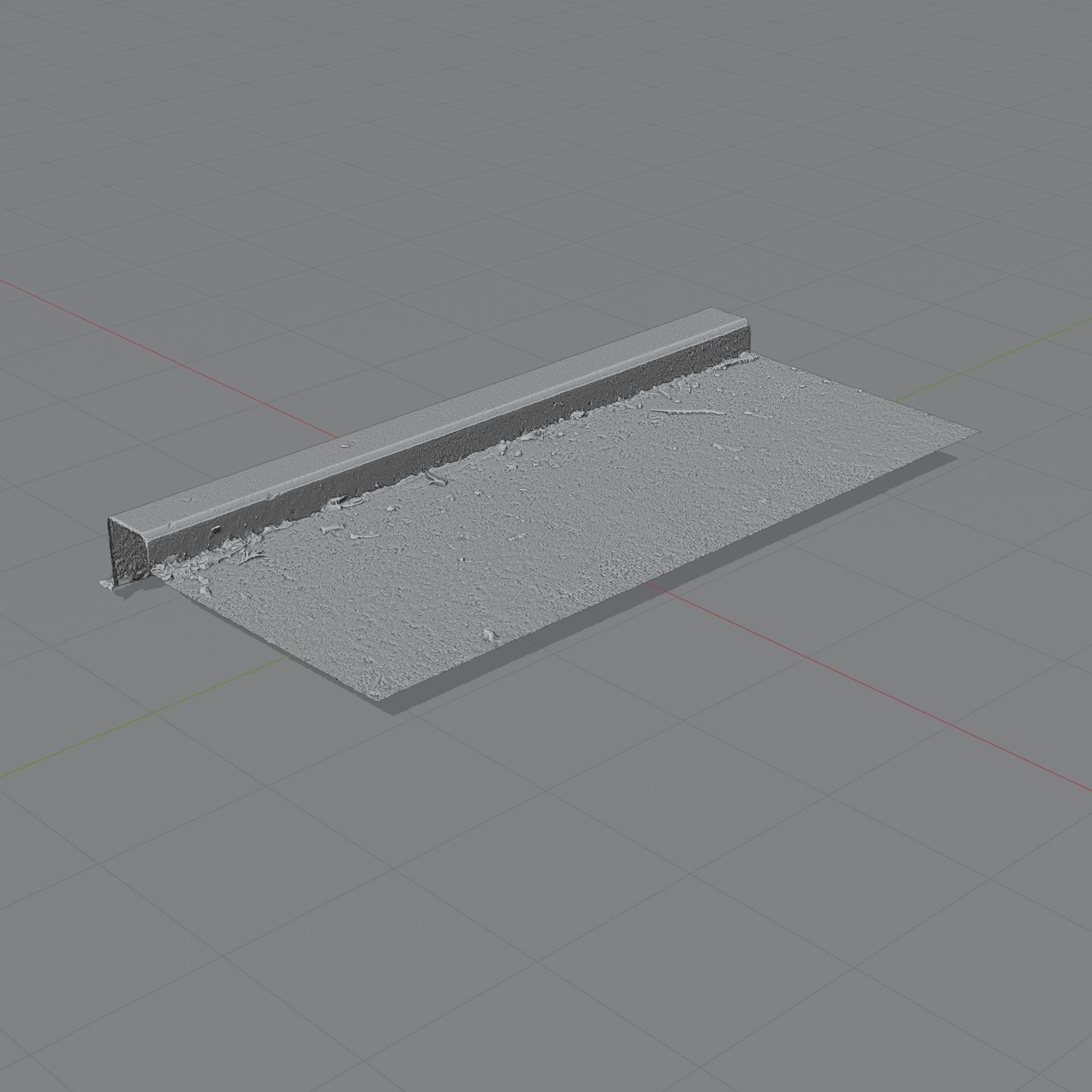 Curb Photoscan 3D model_5