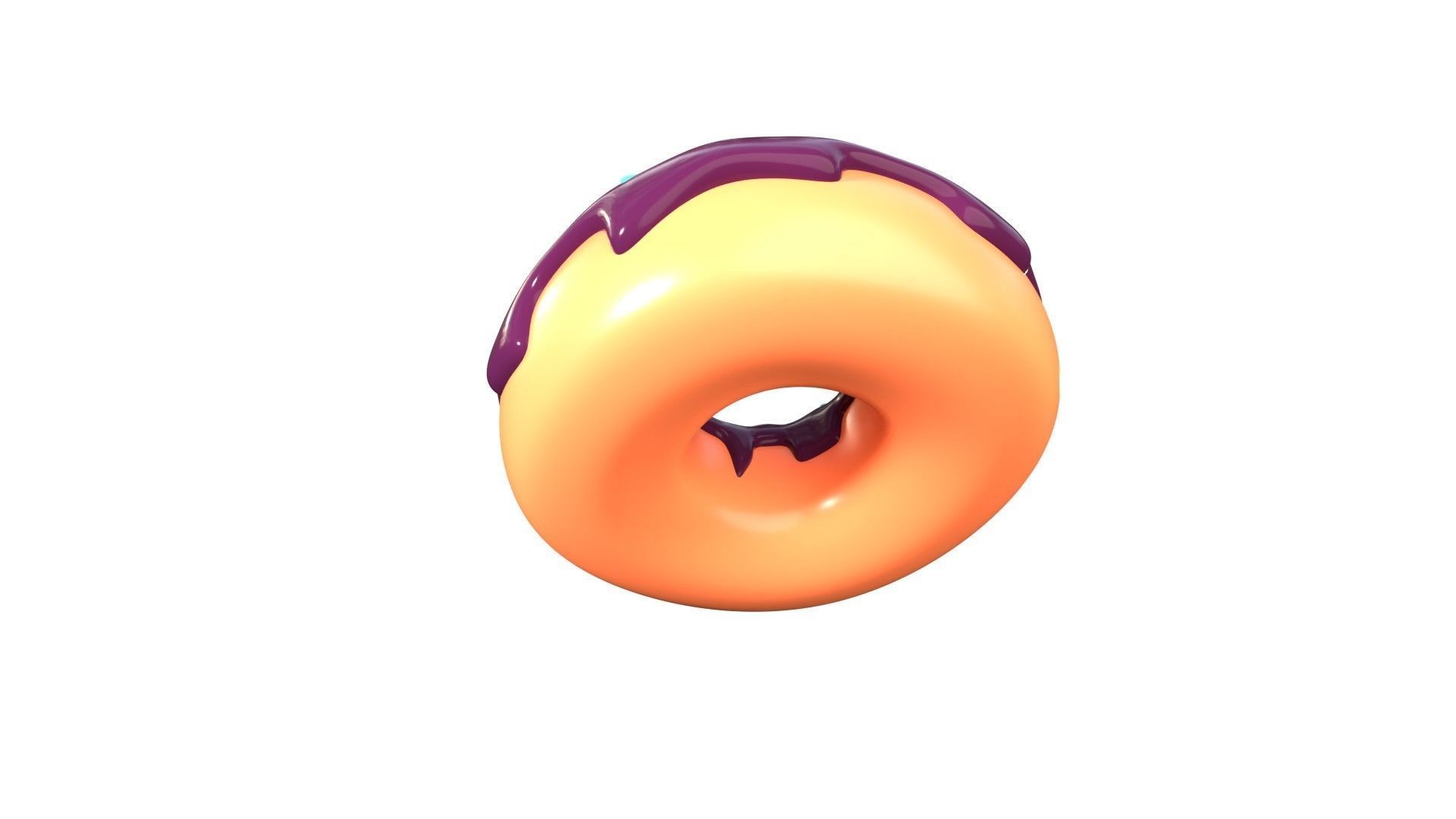 Donut 3D Illustration 3D model_6