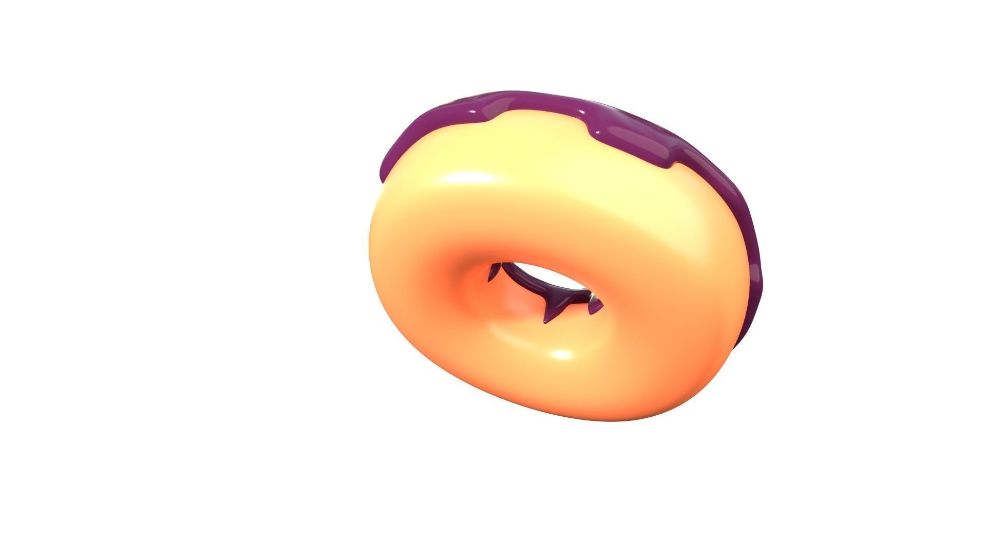 Donut 3D Illustration 3D model_18