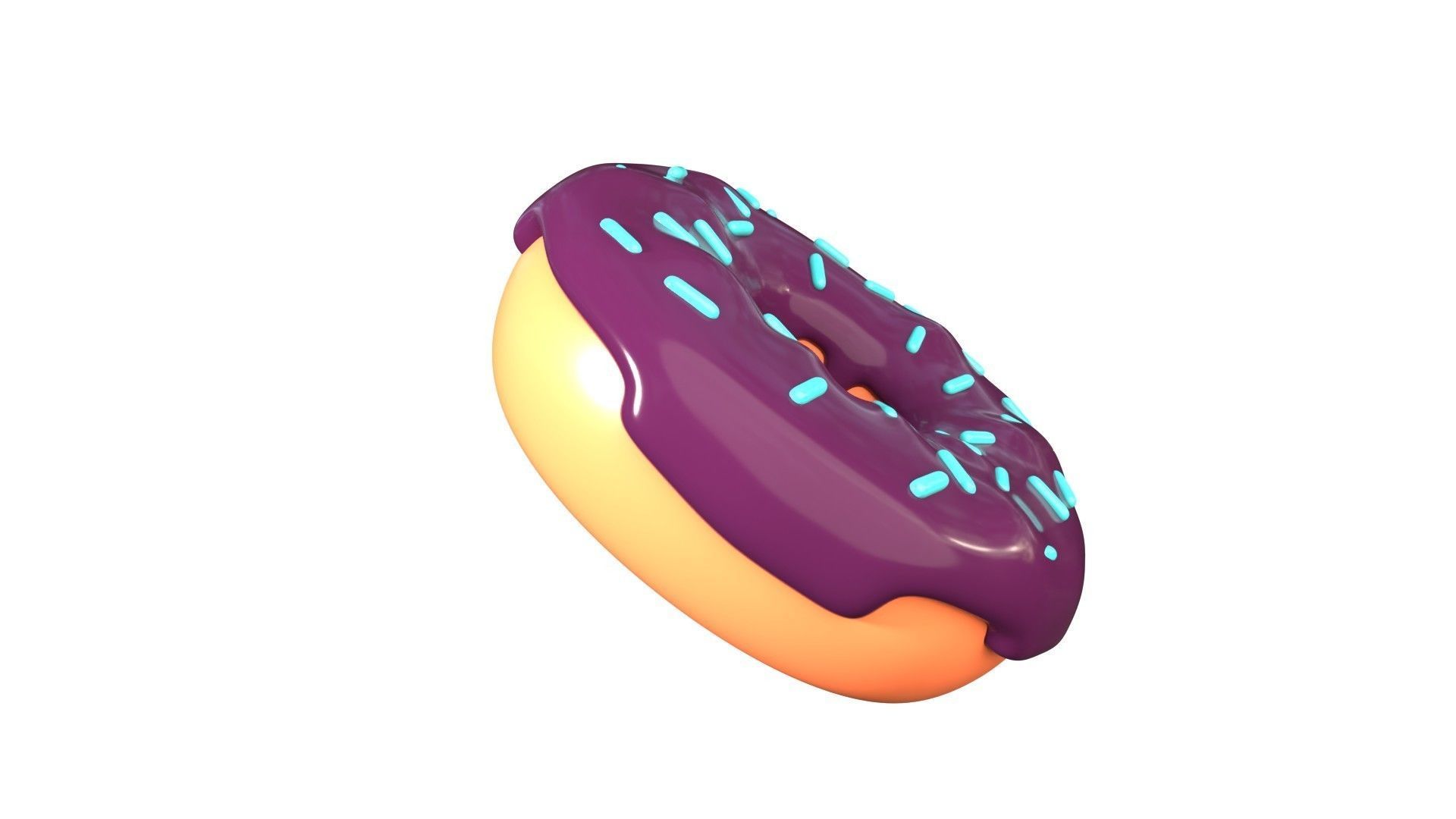 Donut 3D Illustration 3D model_8
