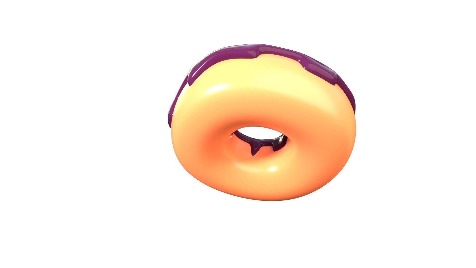 Donut 3D Illustration 3D model_14