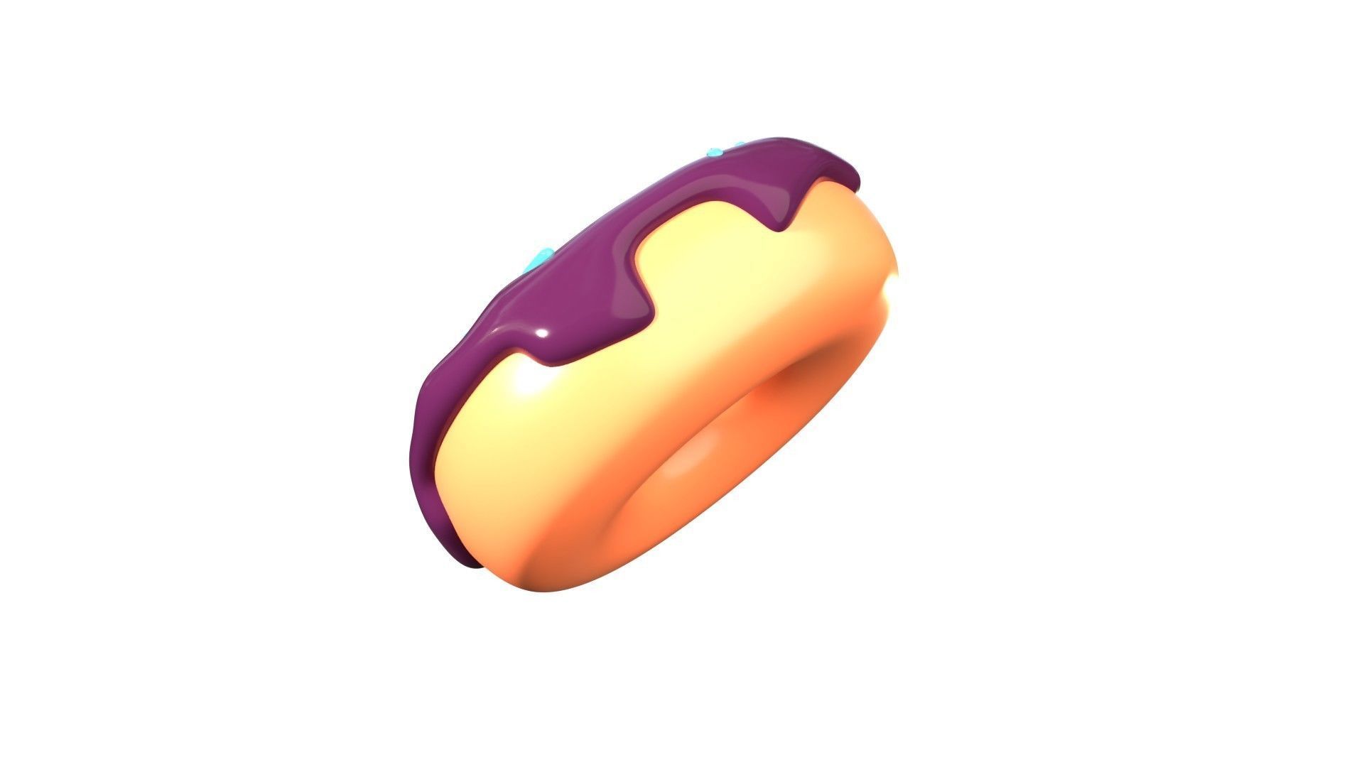 Donut 3D Illustration 3D model_17