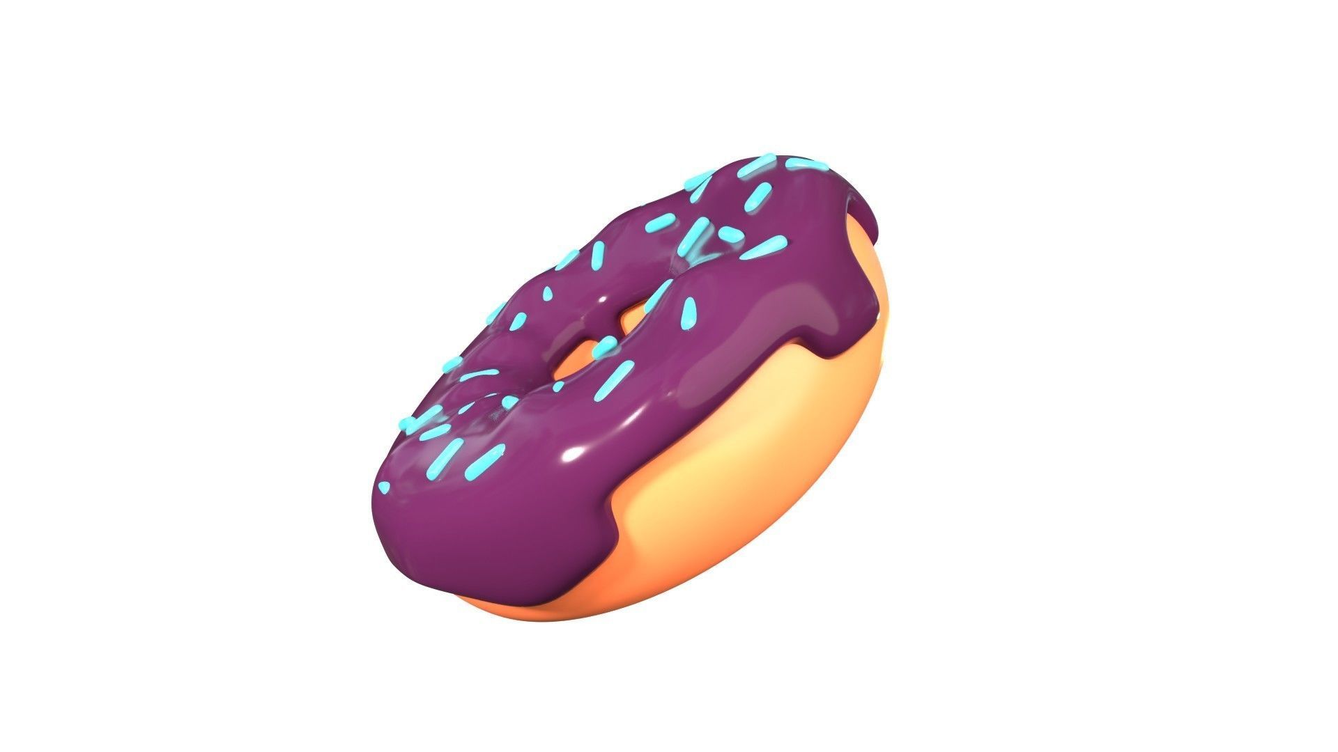 Donut 3D Illustration 3D model_15