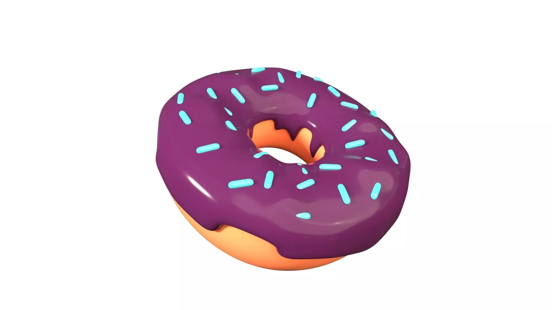 Donut 3D Illustration 3D model_0