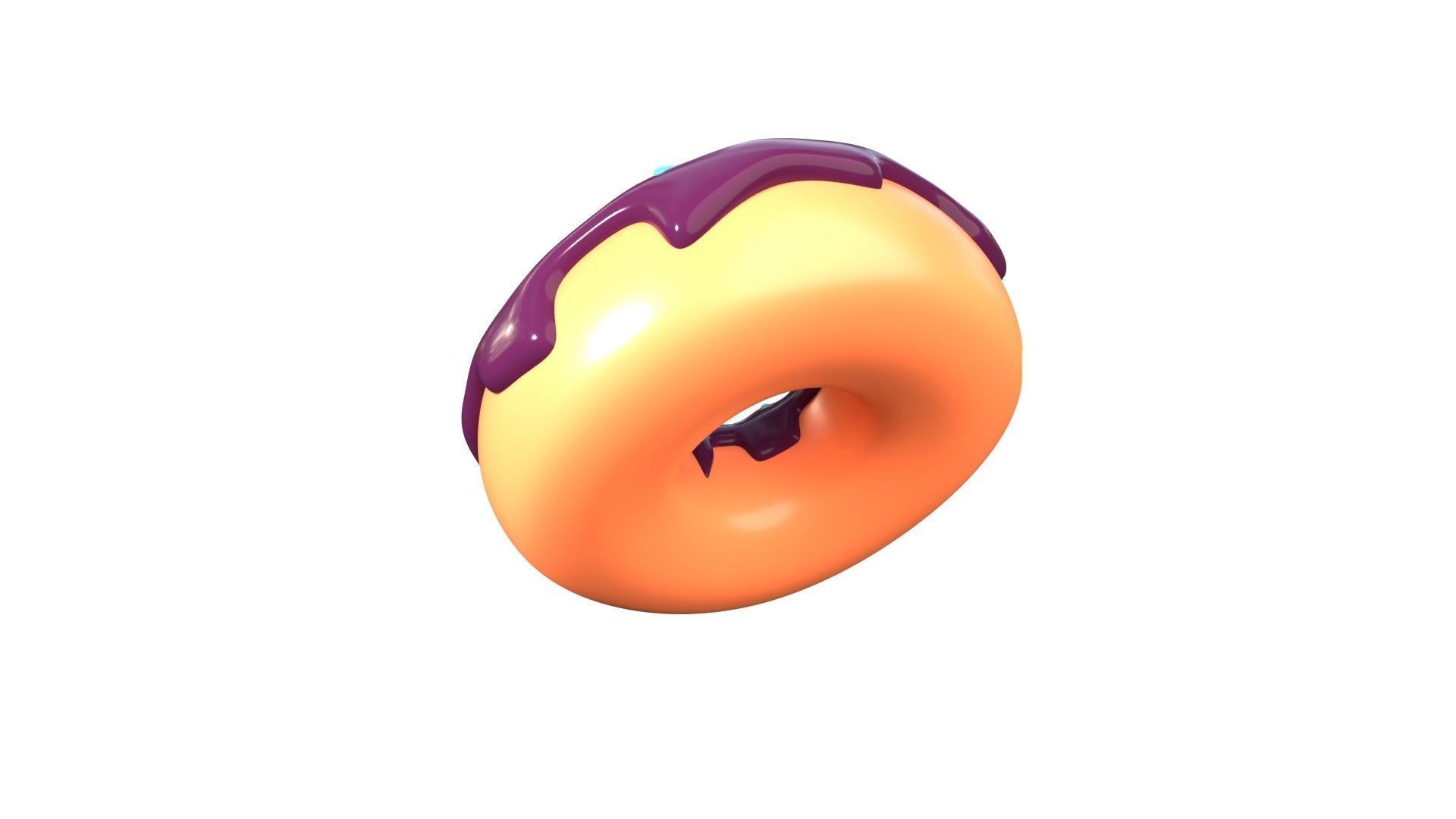 Donut 3D Illustration 3D model_7