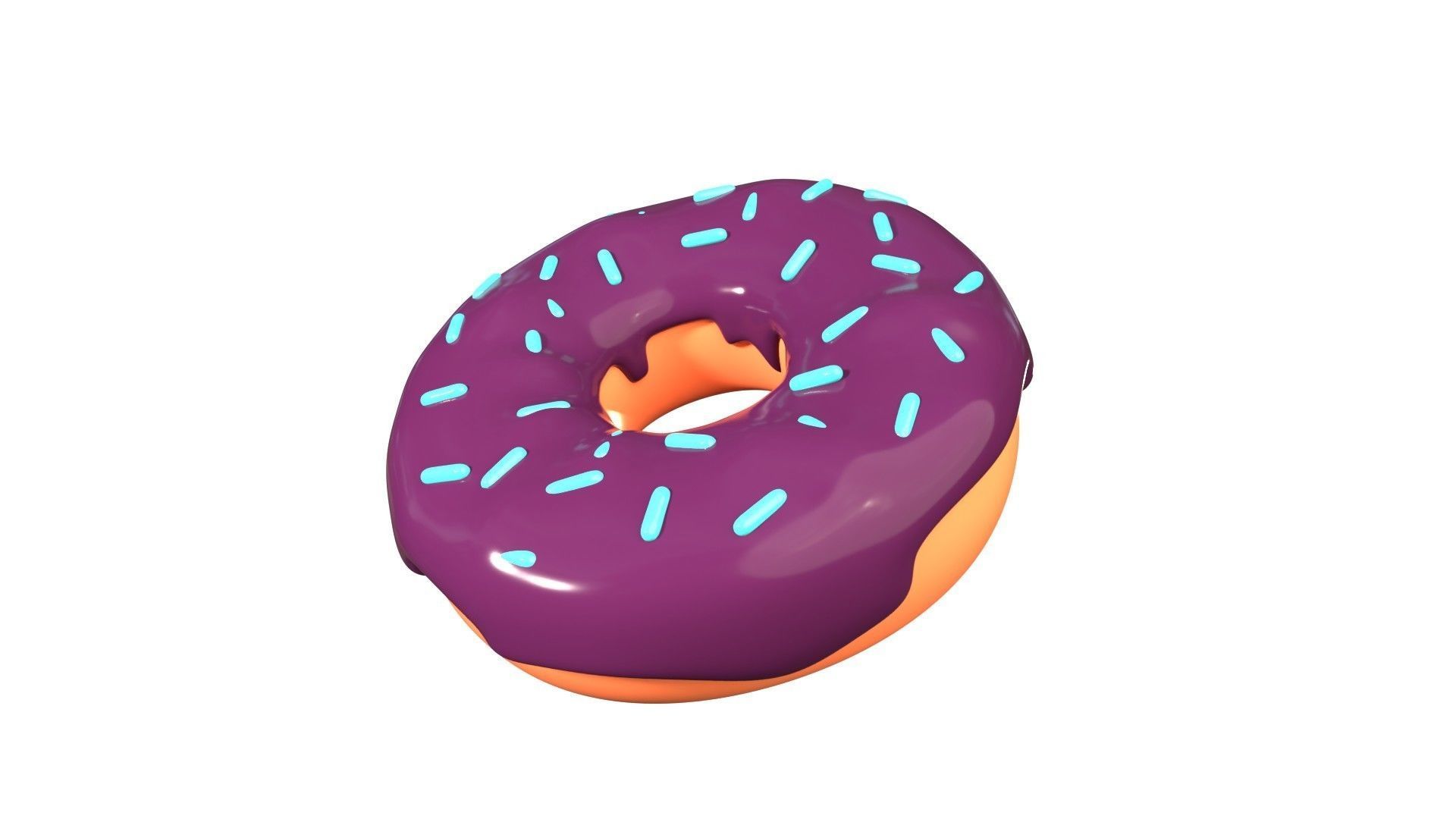 Donut 3D Illustration 3D model_13