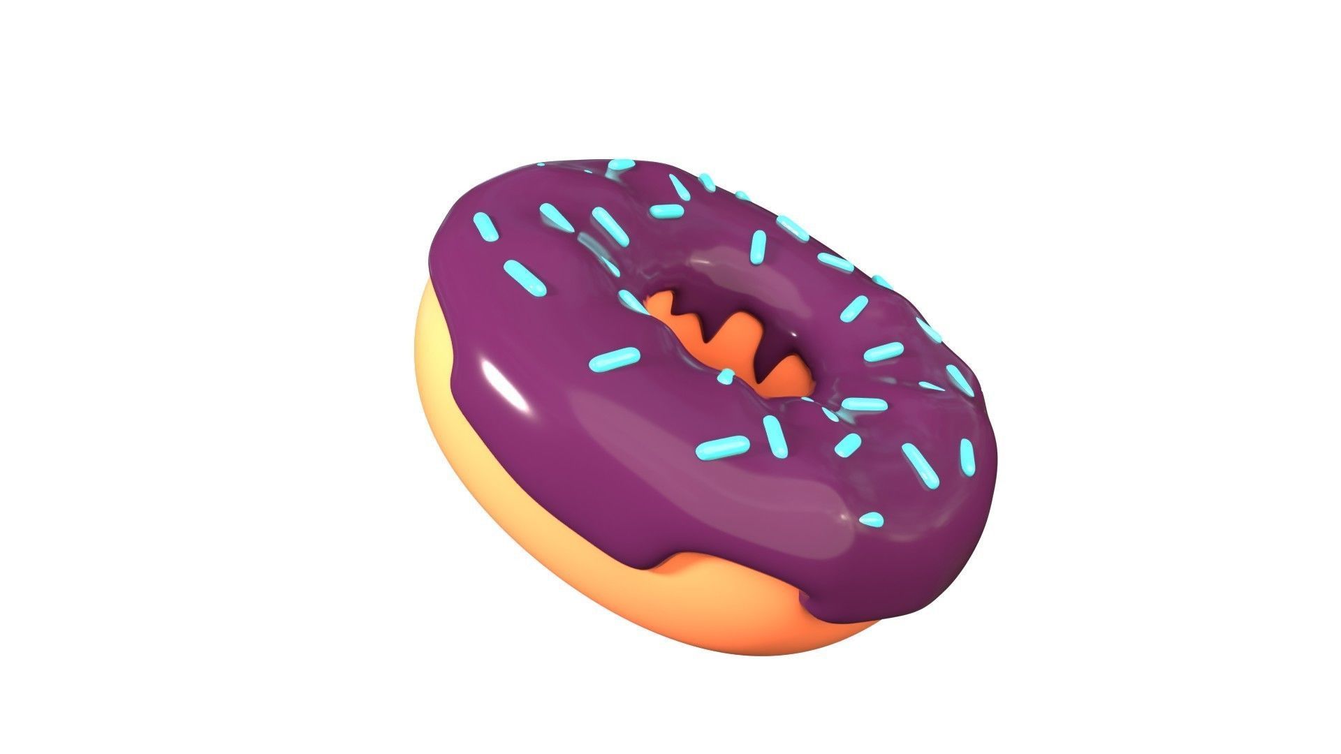 Donut 3D Illustration 3D model_11