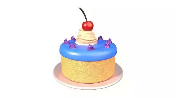 Cake 3D Illustration