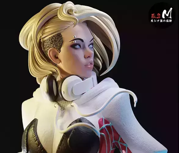 White Spider Gwen CHARACTER BY ESM