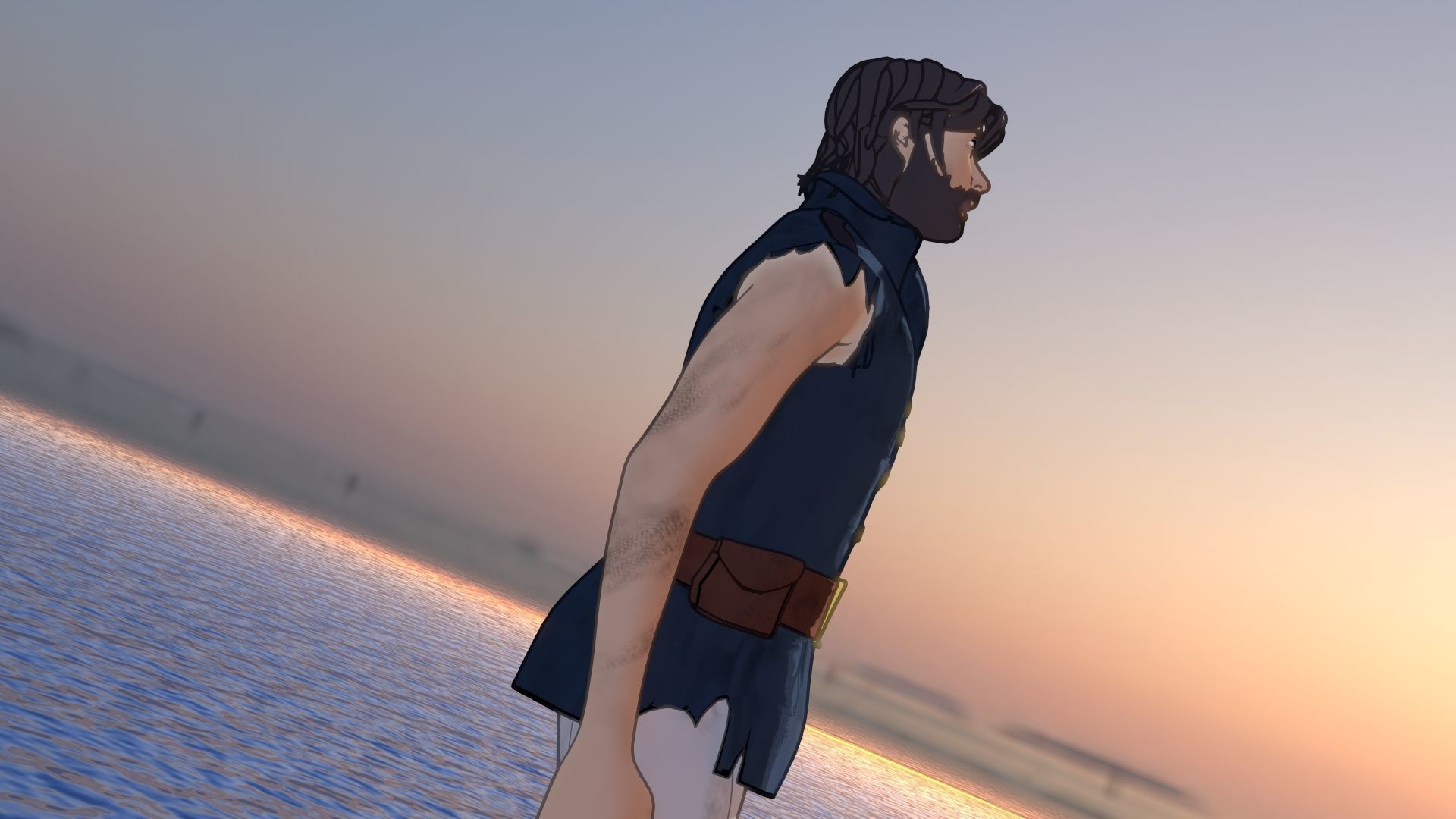 For Anime in Blender - Duel Captain 3D model_12