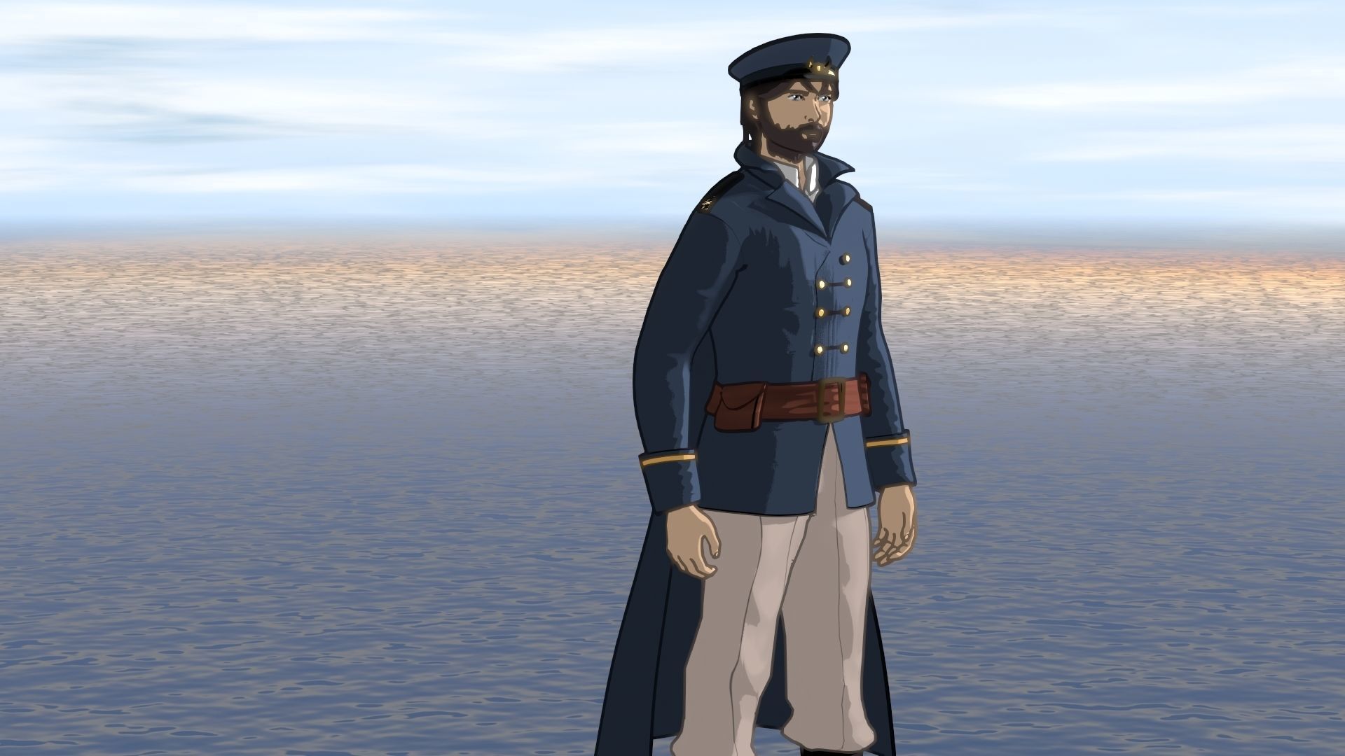 For Anime in Blender - Duel Captain 3D model_10
