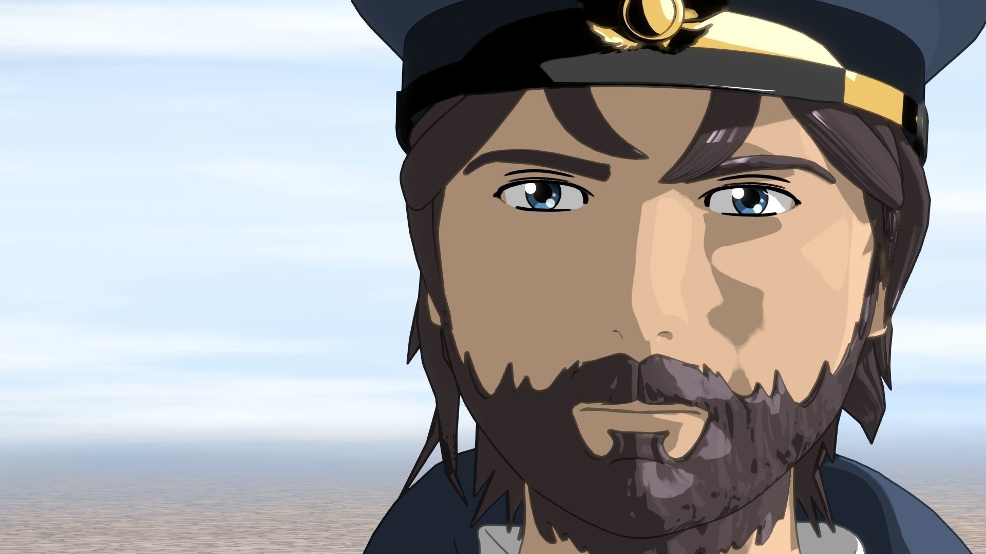 For Anime in Blender - Duel Captain 3D model_2