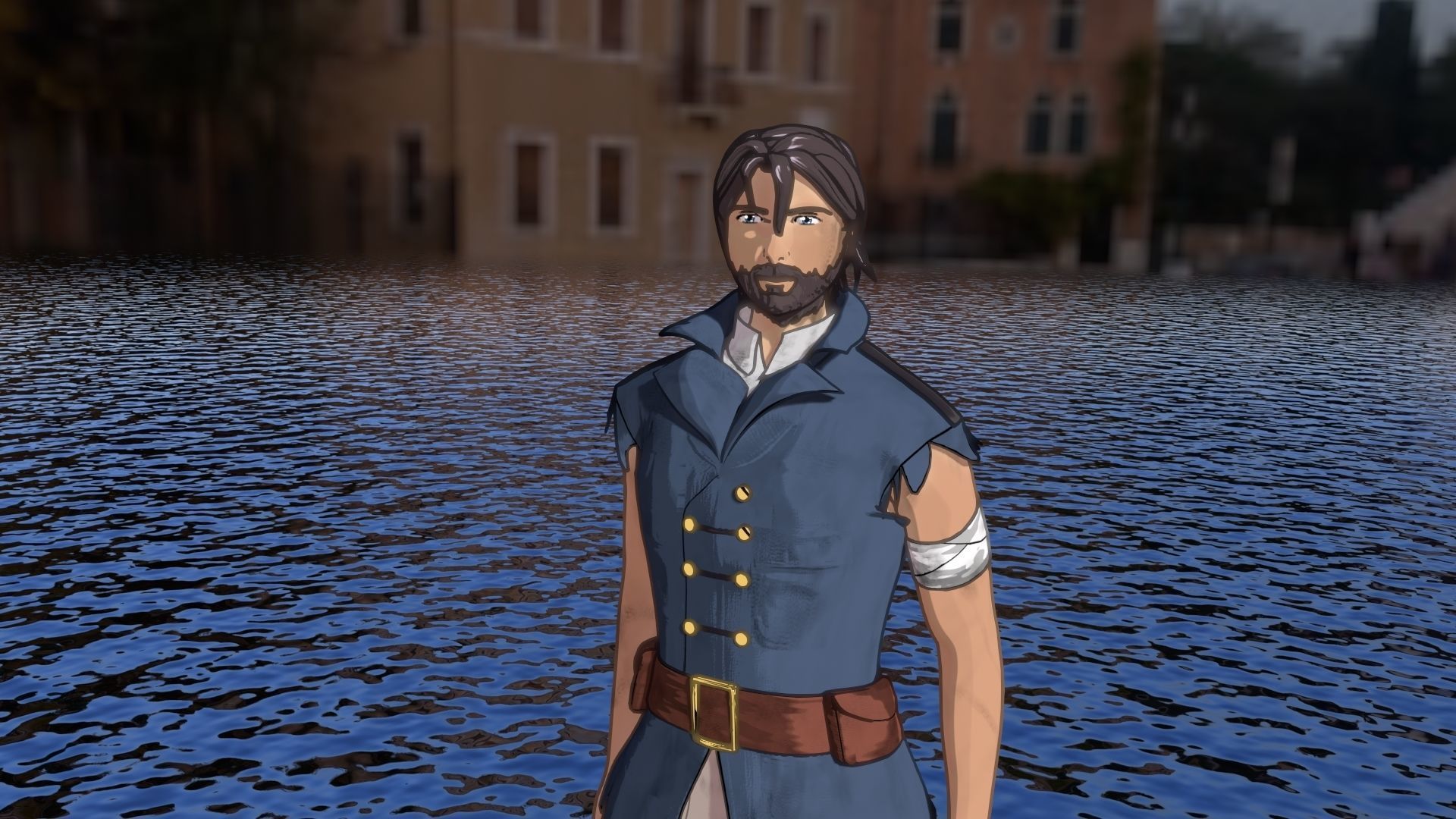 For Anime in Blender - Duel Captain 3D model_15