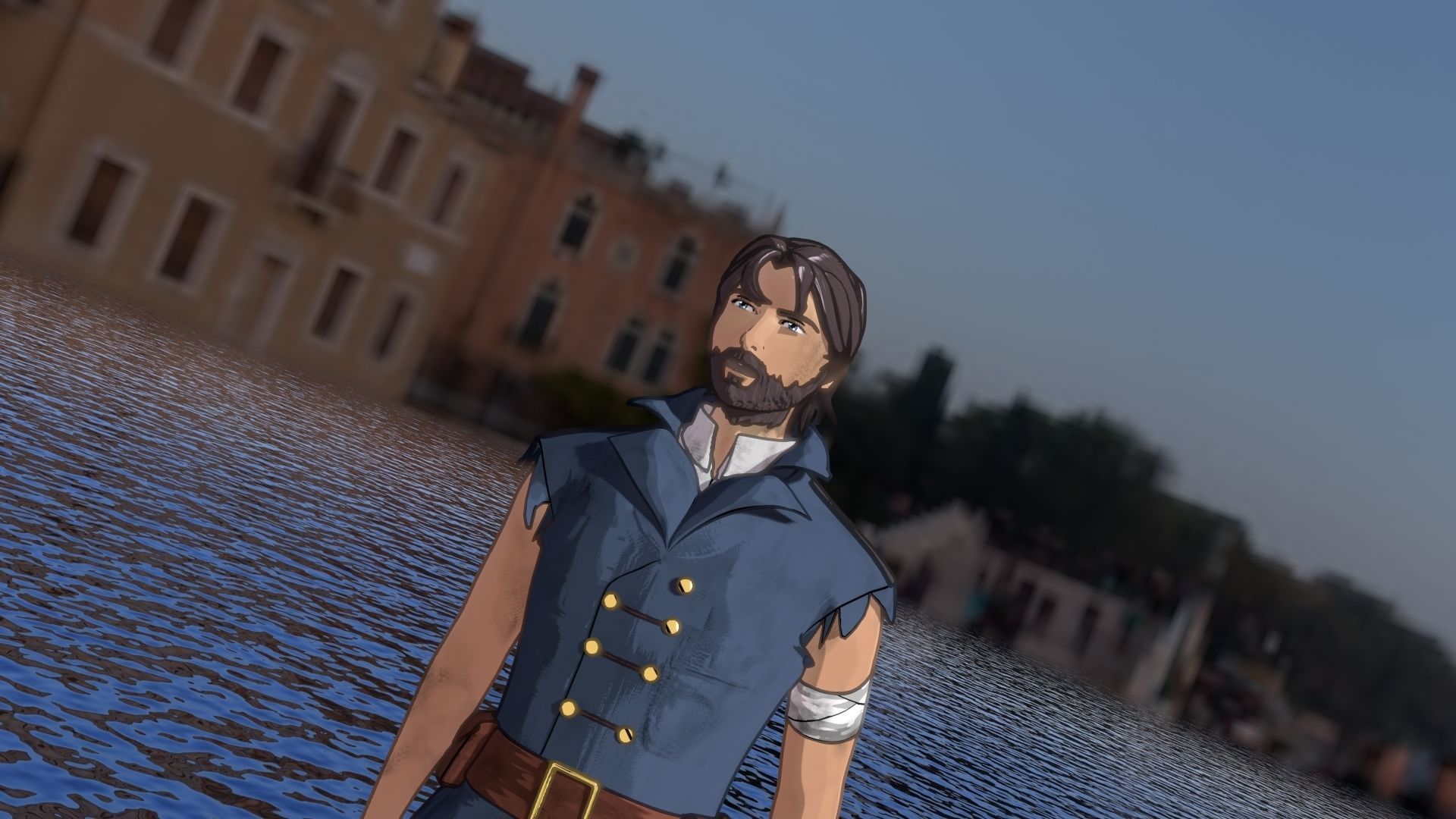 For Anime in Blender - Duel Captain 3D model_14
