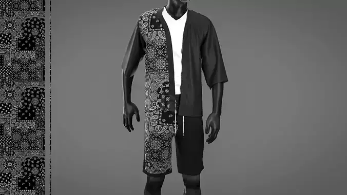 kitae still clothe man 3D model