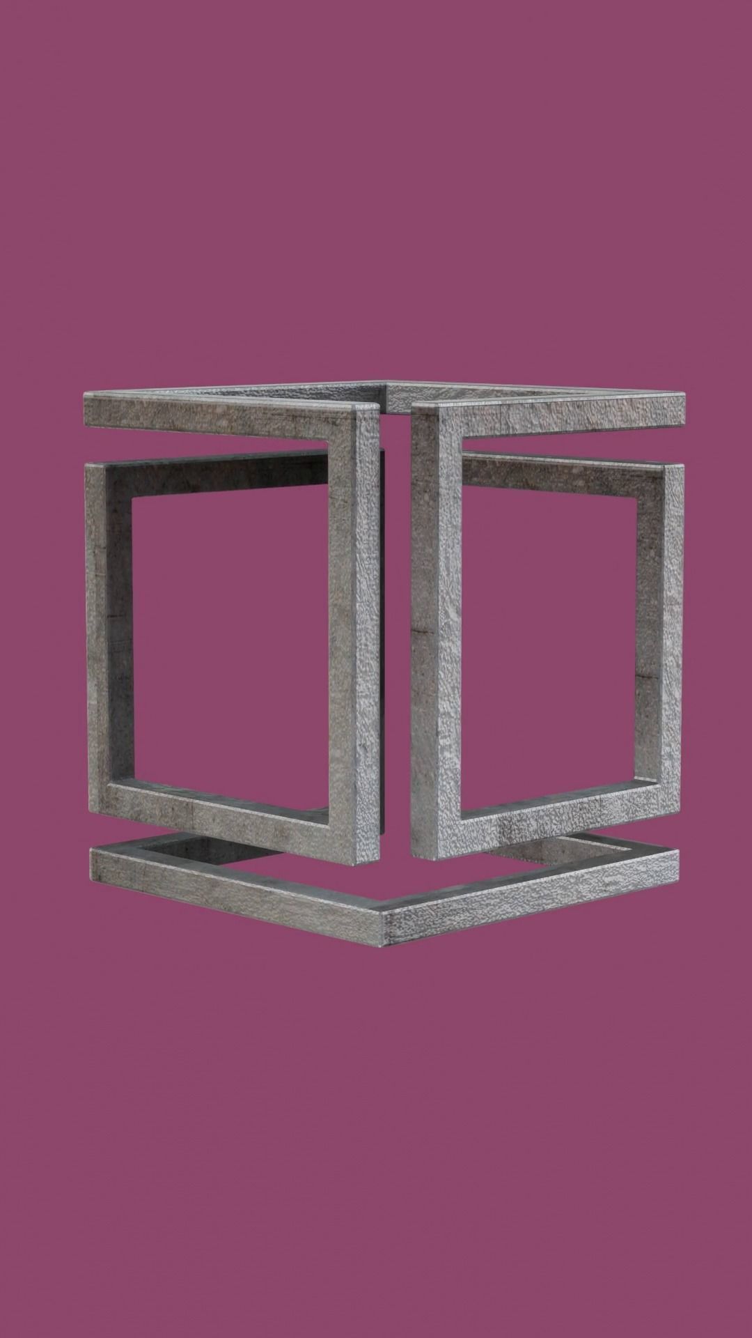 Single Line Infinity Cube 3D print model_5