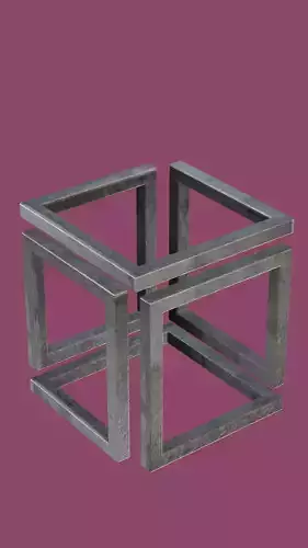 Single Line Infinity Cube 3D print model Single Line Infinity Cube 3D print model