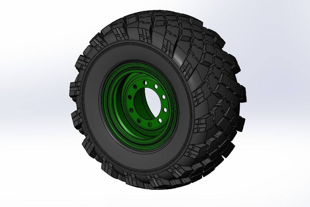 Tire Ural  3D print model_3