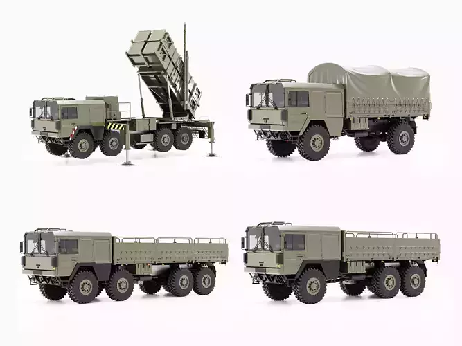 Trucks MAN KAT1 Military Truck Pack 