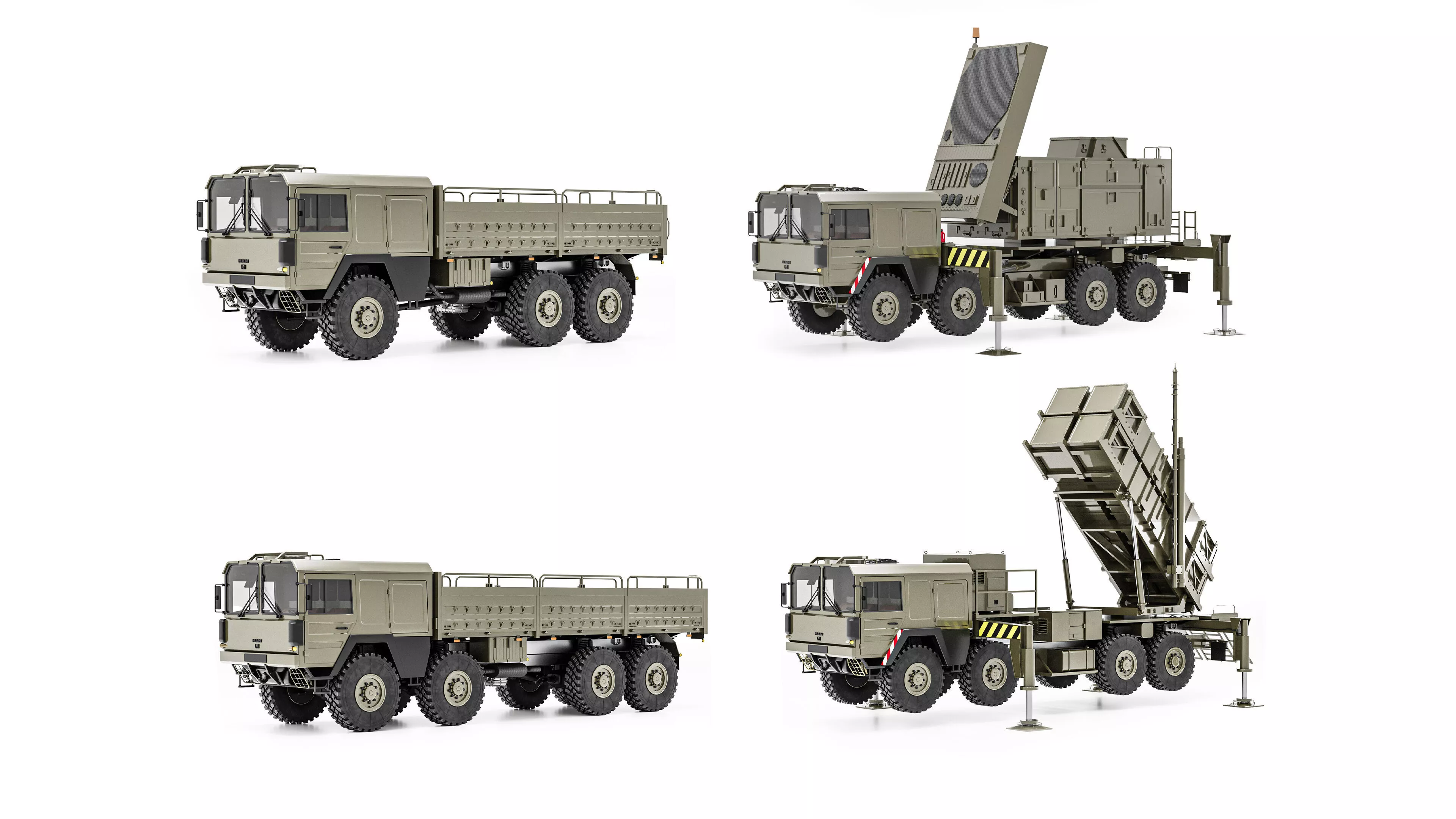 MAN KAT1 Military Truck Pack 3D model