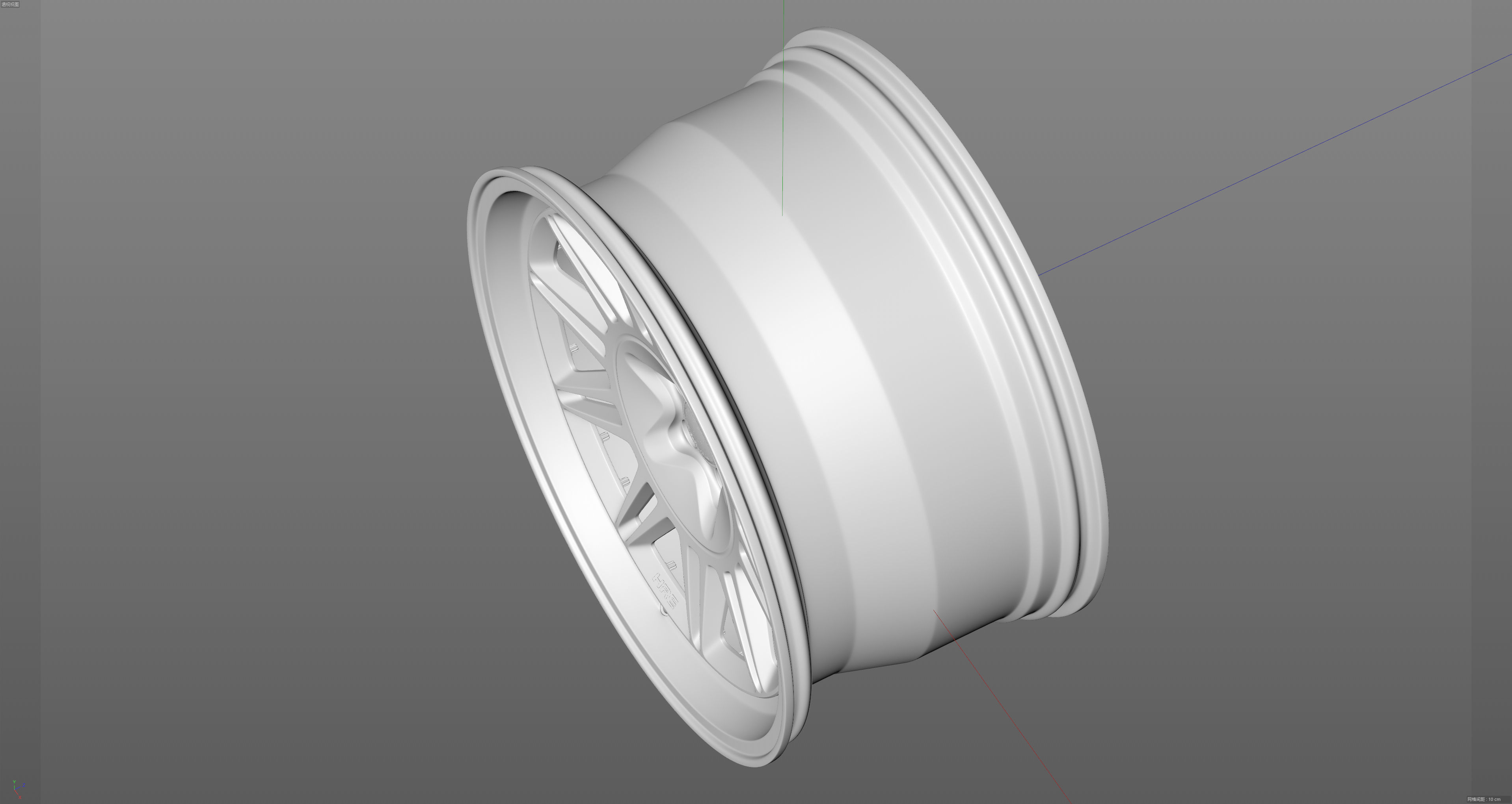 HRE 520Series 528 Low-poly 3D model_16