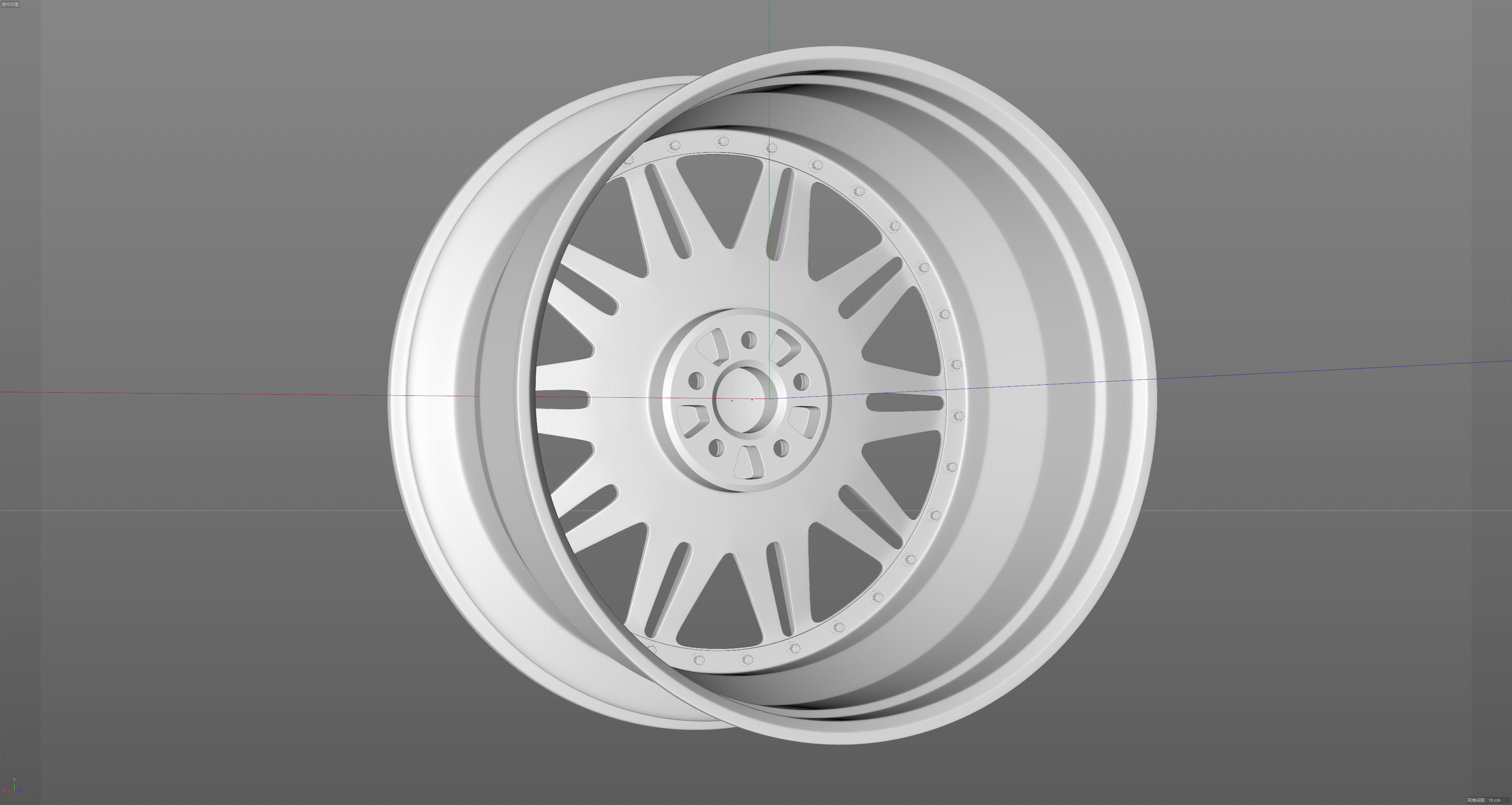 HRE 520Series 528 Low-poly 3D model_14