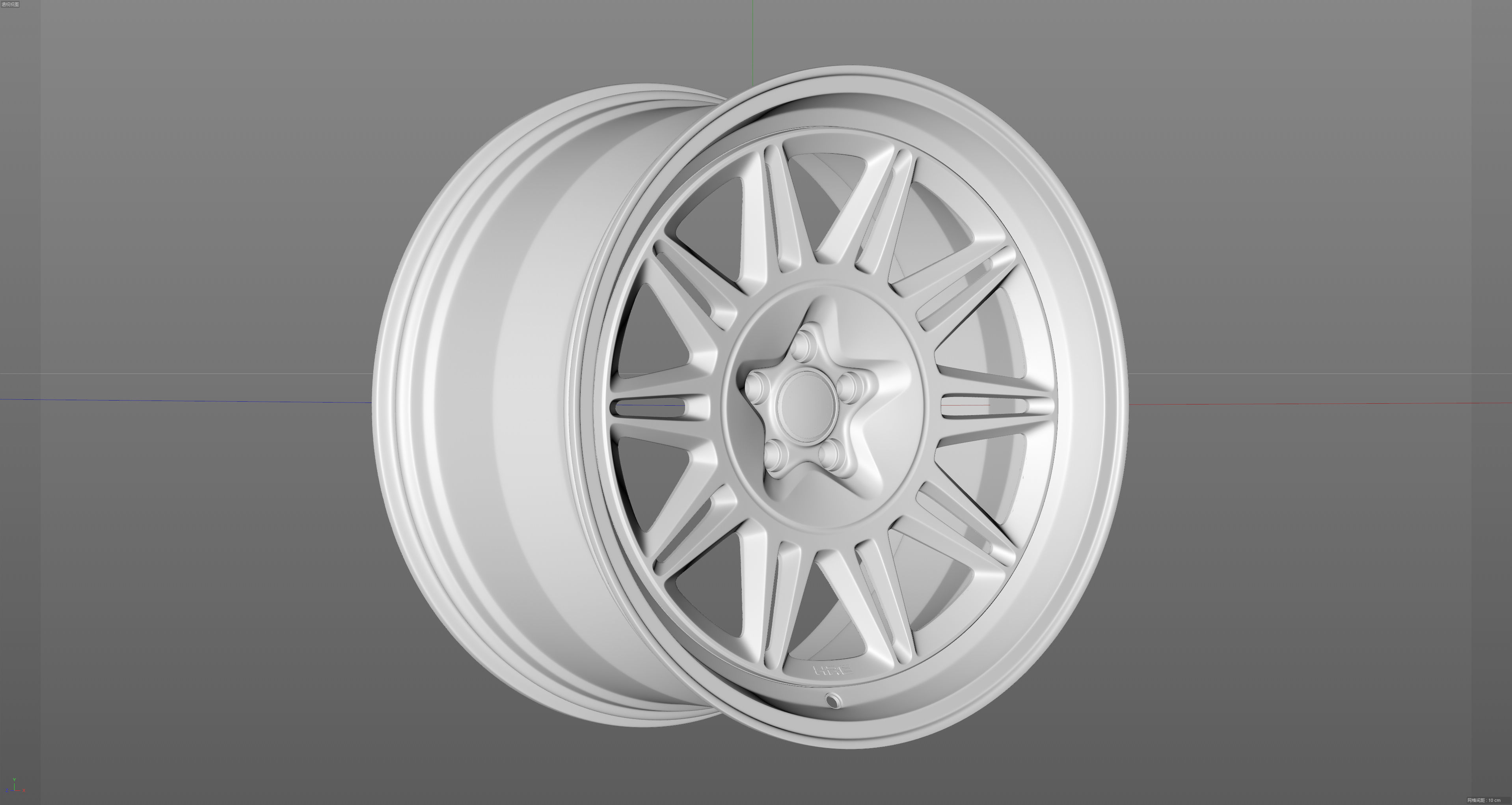 HRE 520Series 528 Low-poly 3D model_11