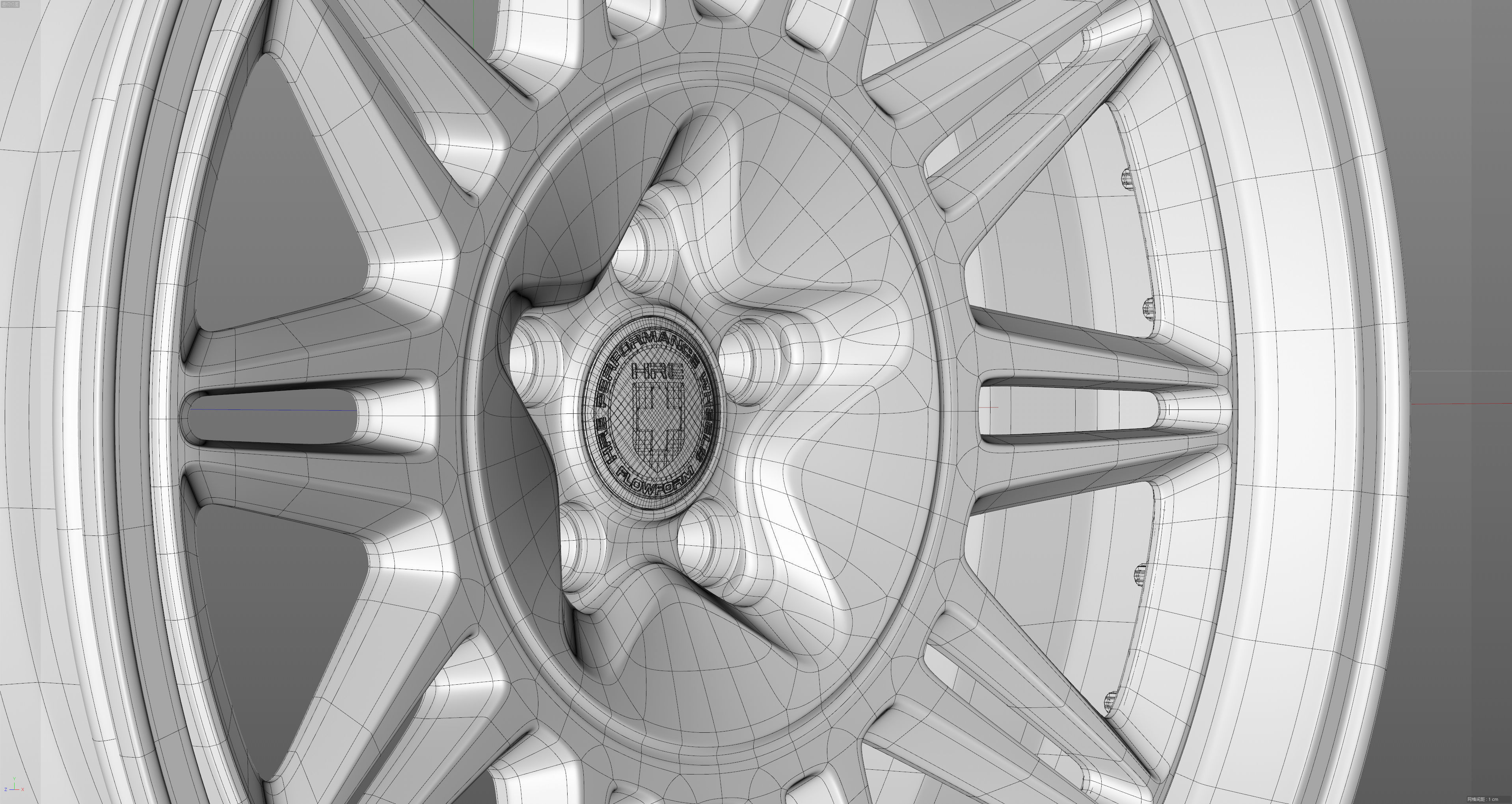 HRE 520Series 528 Low-poly 3D model_30