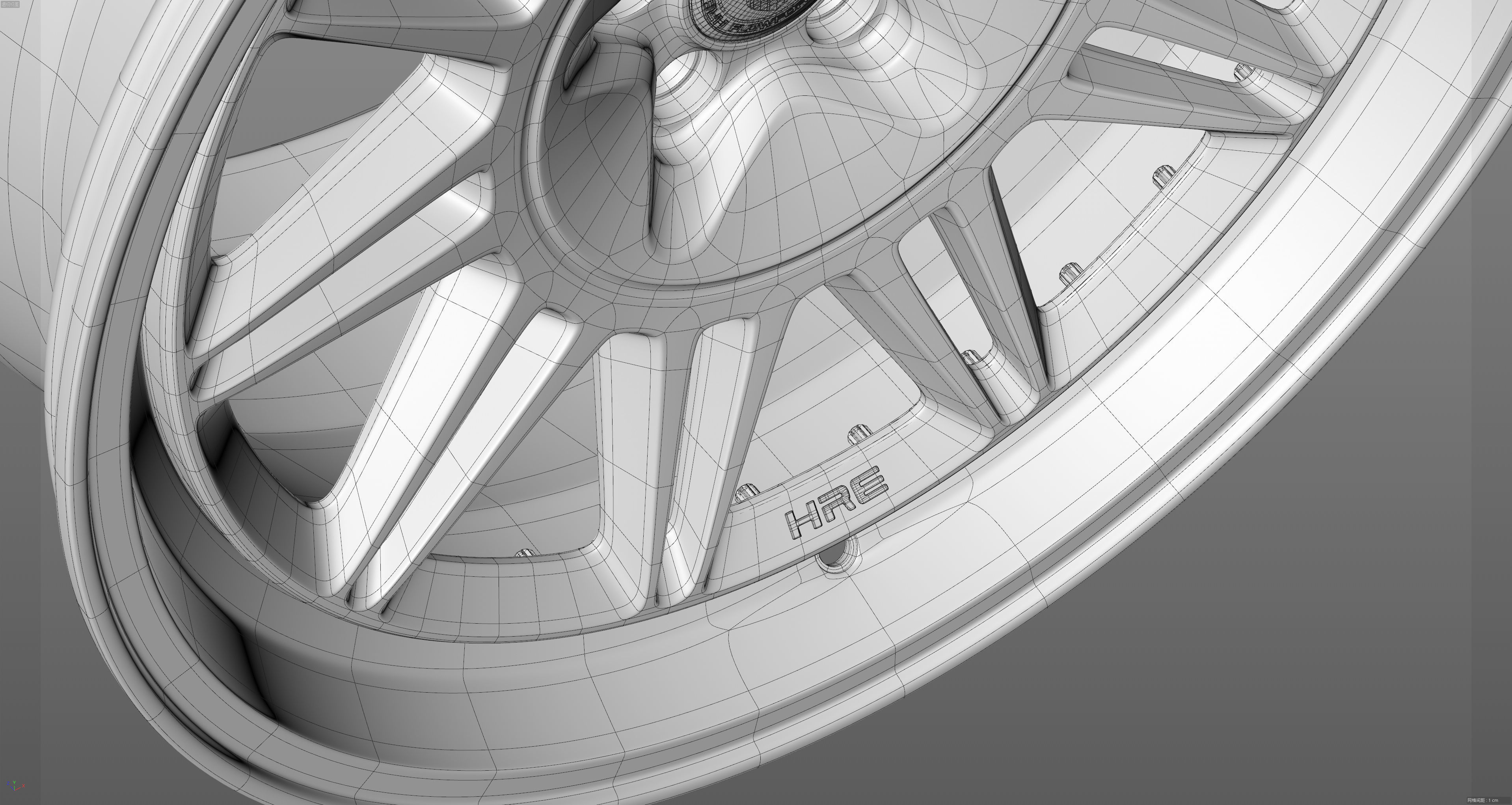 HRE 520Series 528 Low-poly 3D model_28