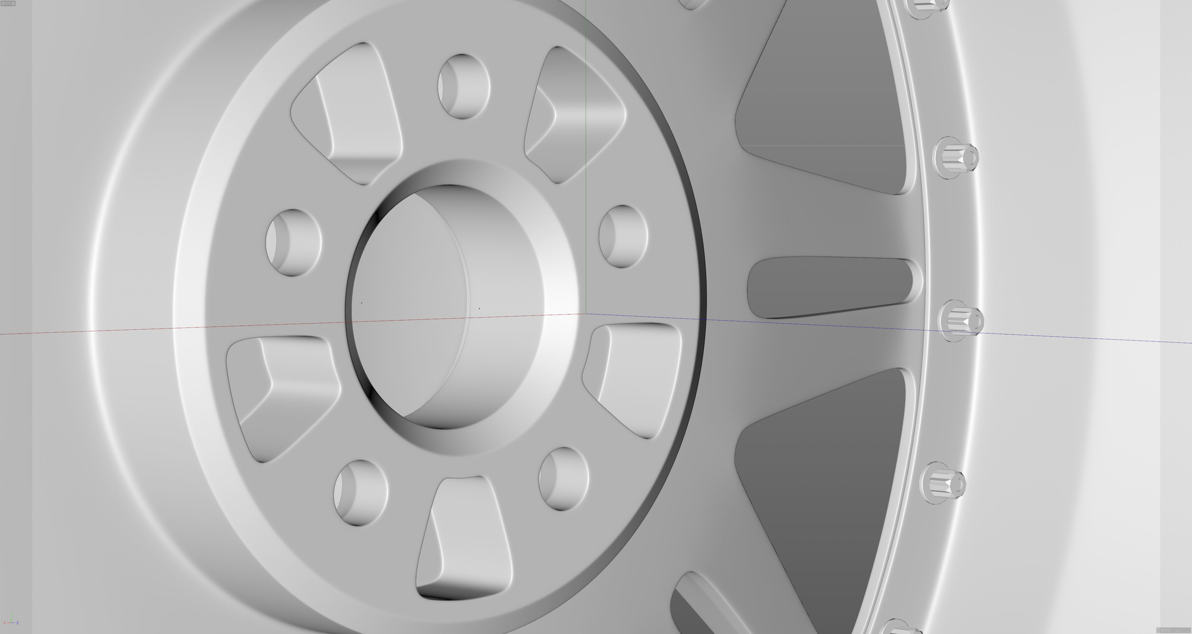 HRE 520Series 528 Low-poly 3D model_21