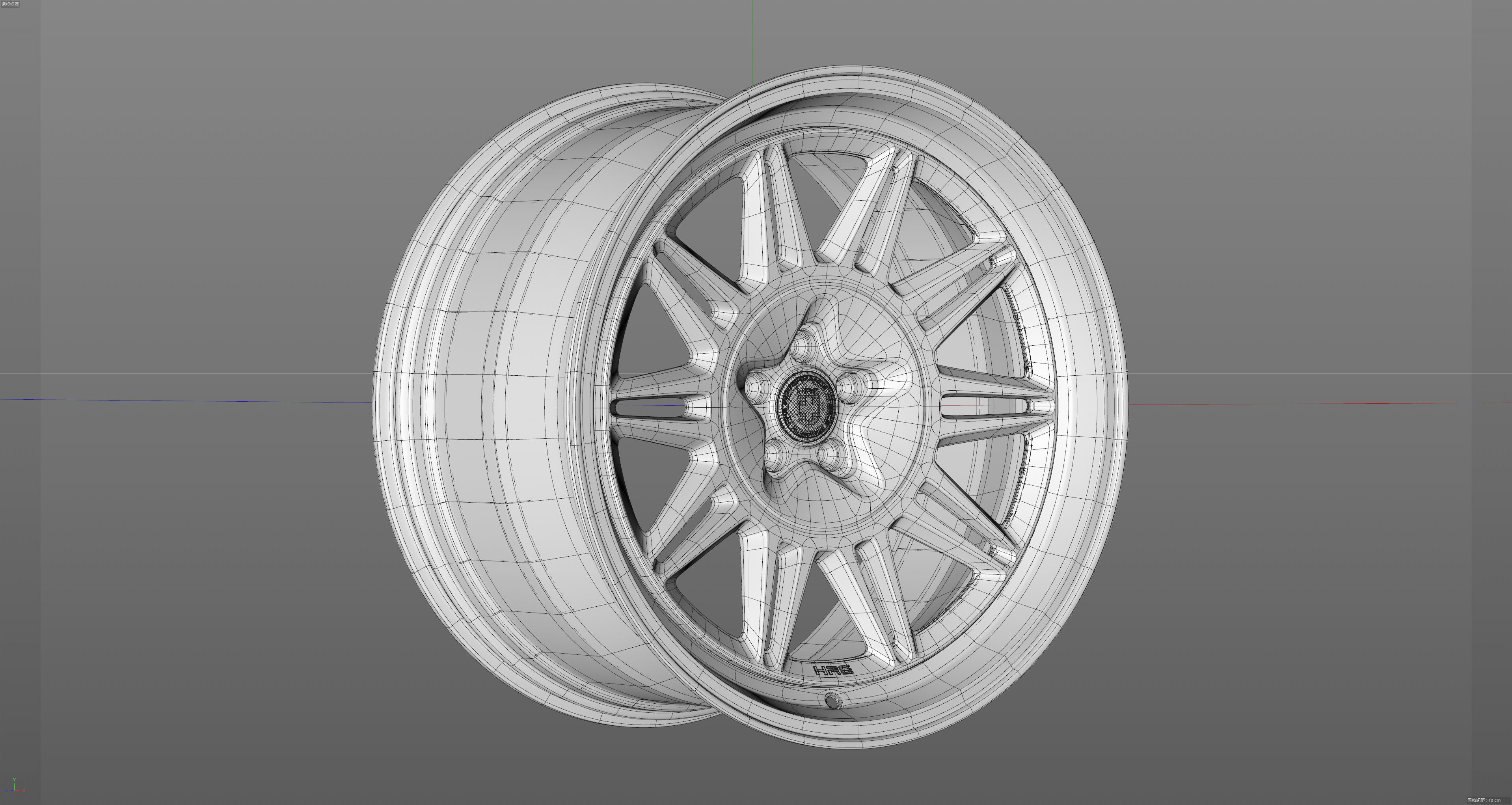 HRE 520Series 528 Low-poly 3D model_22