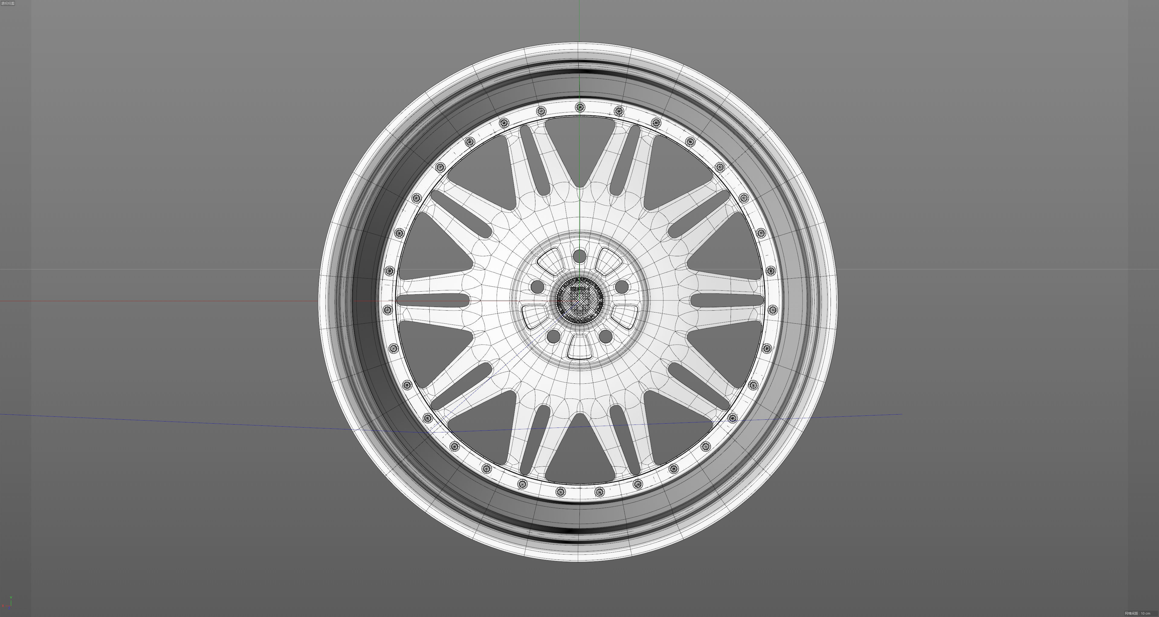 HRE 520Series 528 Low-poly 3D model_26