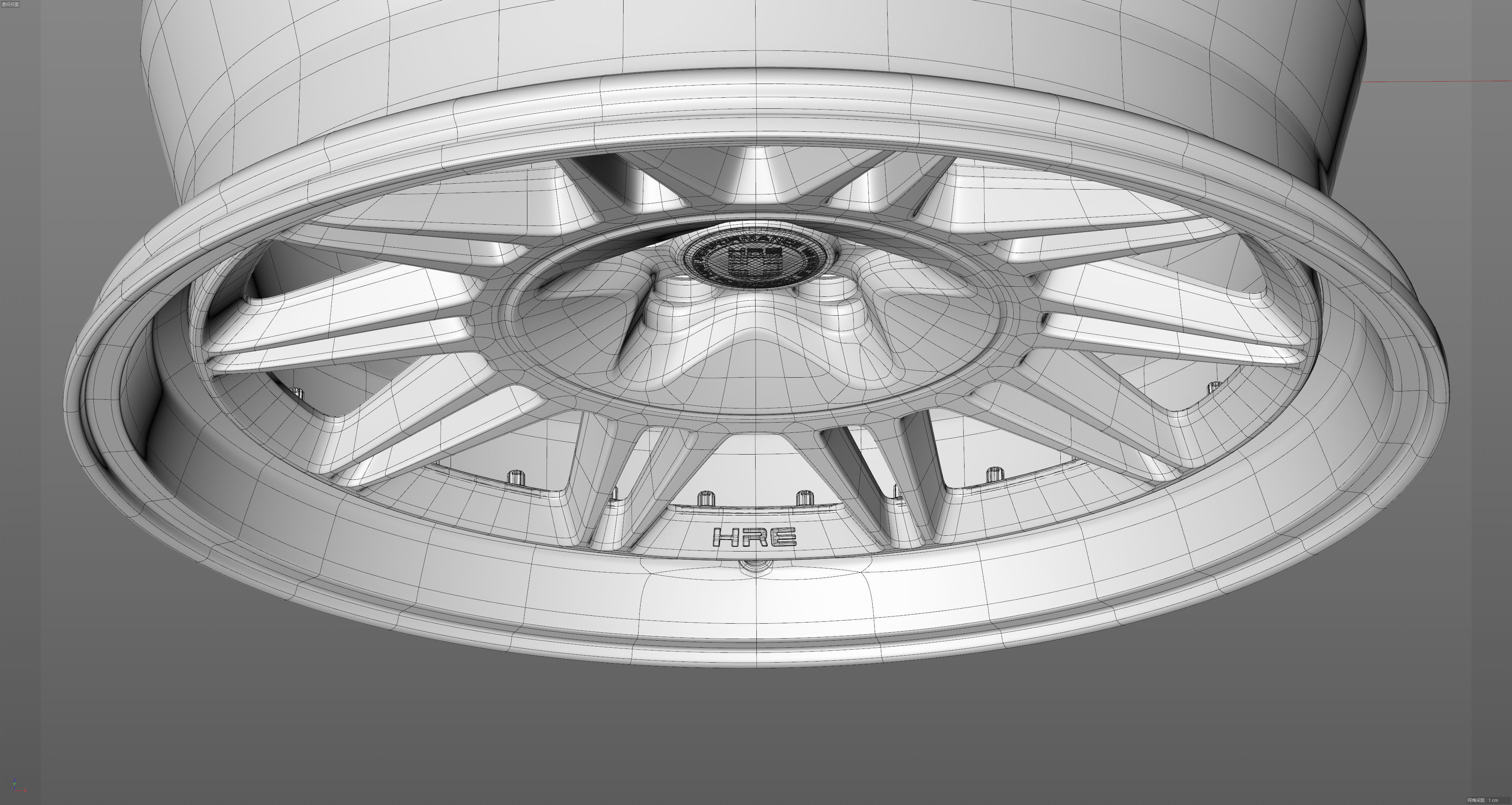 HRE 520Series 528 Low-poly 3D model_31