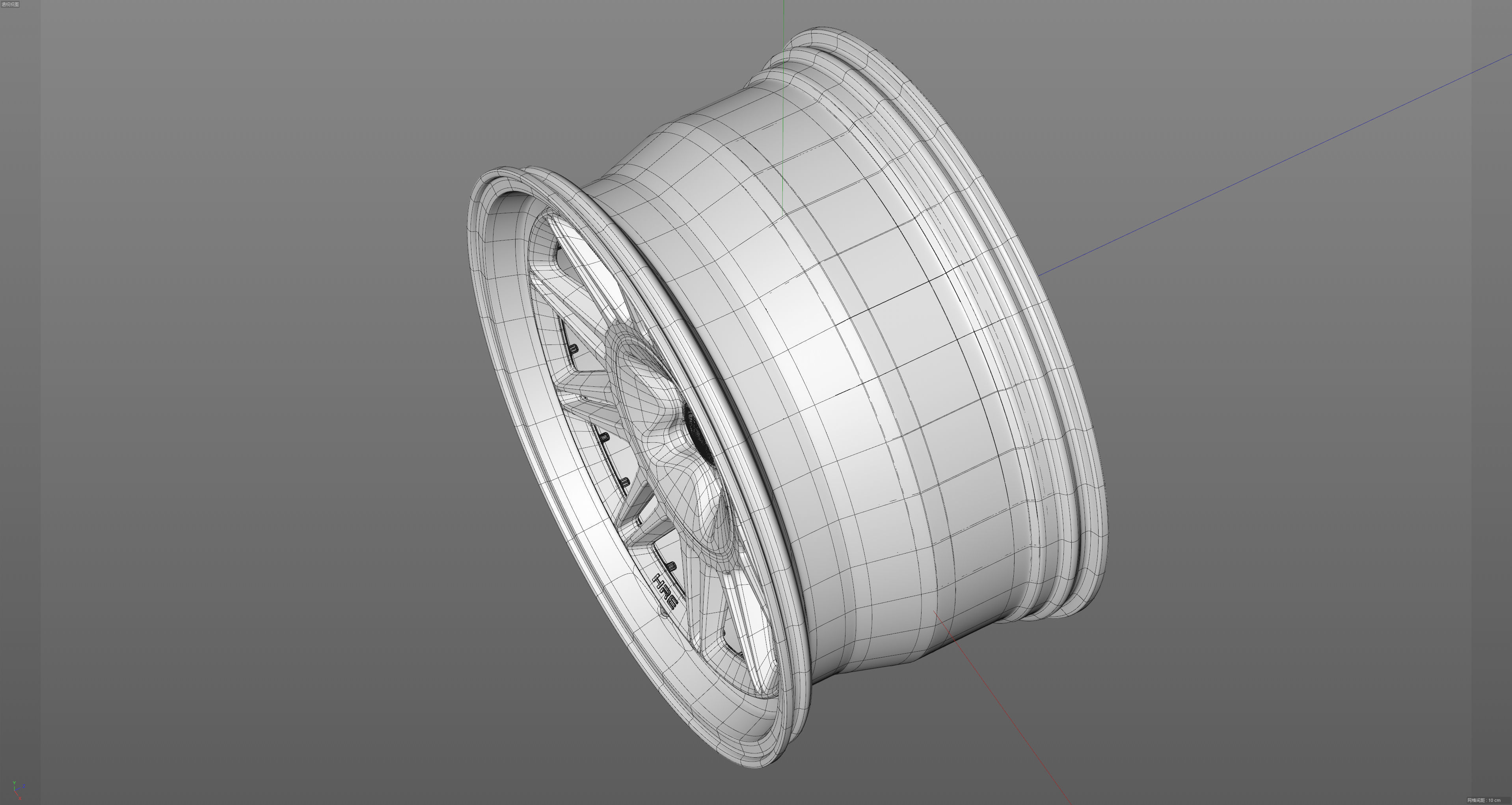 HRE 520Series 528 Low-poly 3D model_27