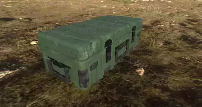 Military Crate - Game Ready Asset Low-poly 3D model