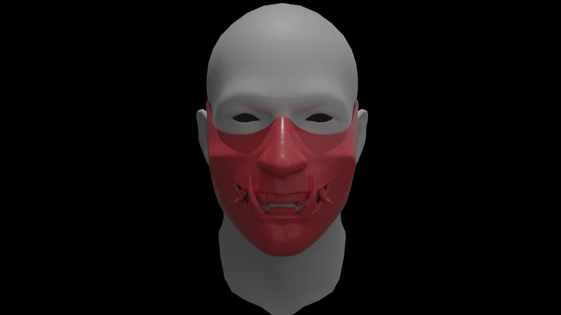 Demon mask Free 3D print model_1